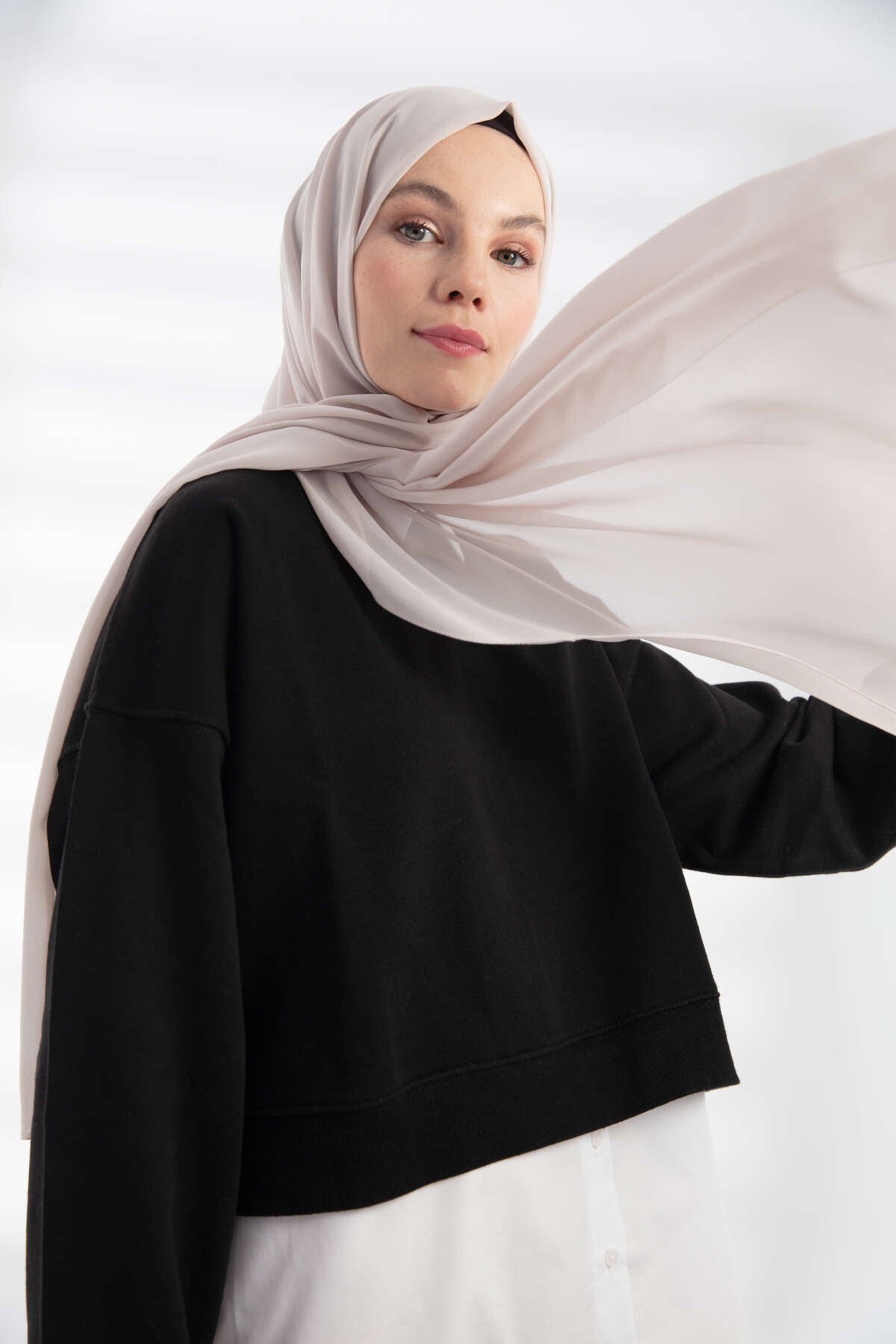 Şifon Şal - Taş