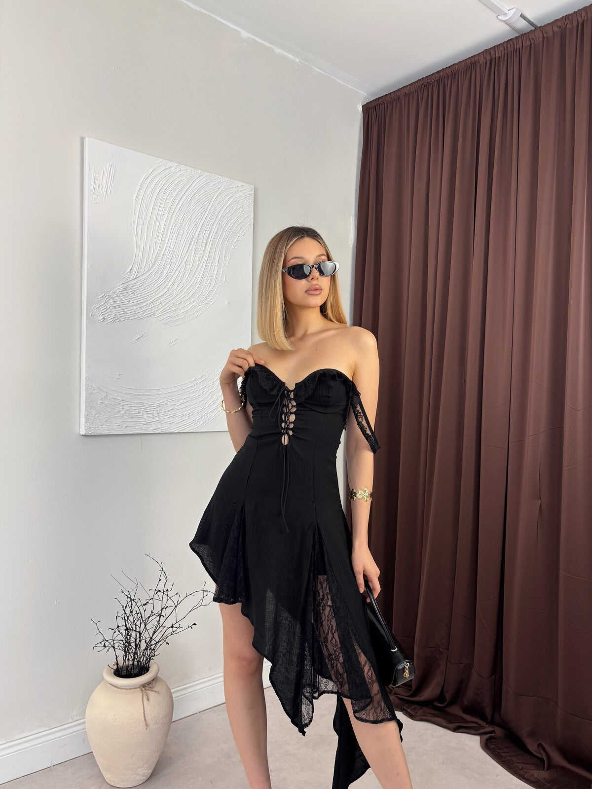 SIYAH 20355 ELBİSE