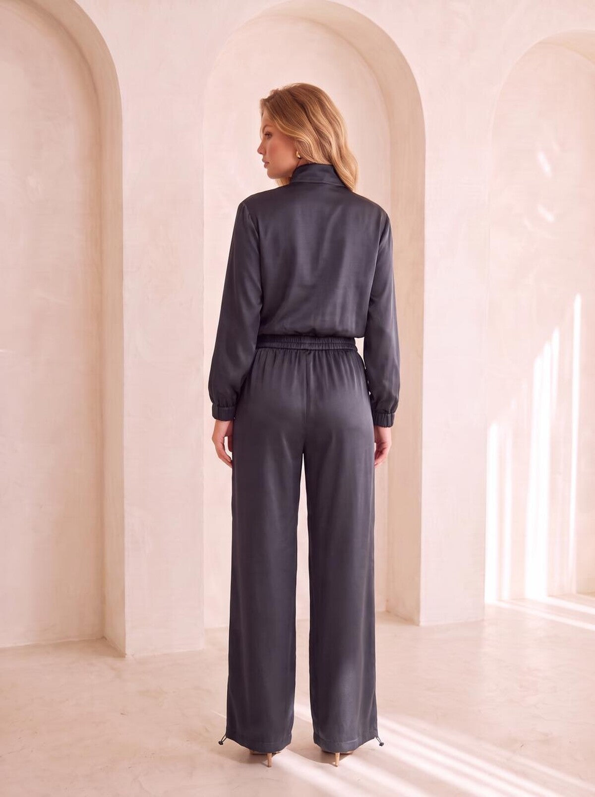SIYAH 20732 BLUZ PANT İKİLİ TAKIM