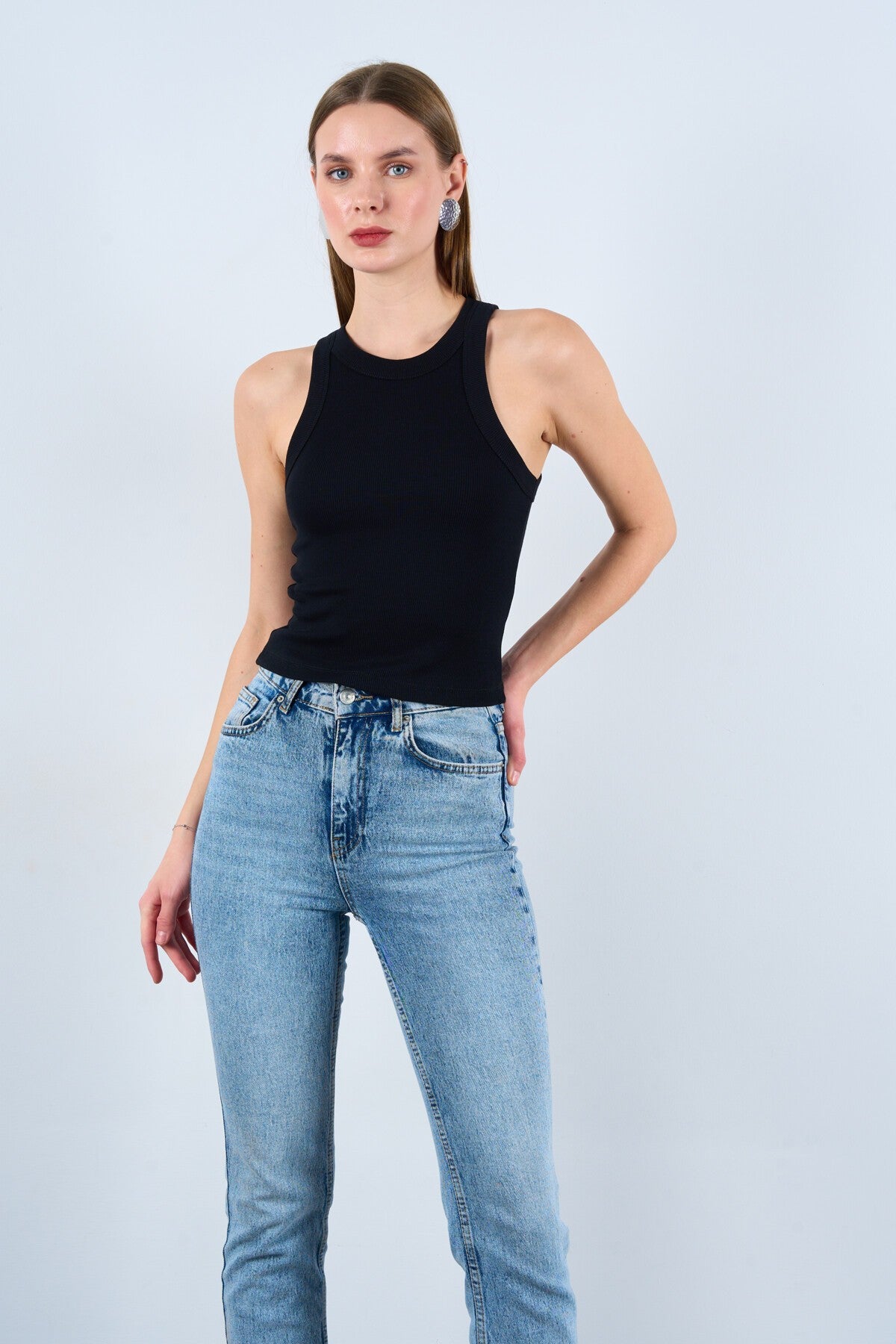 Black Ribbed Camisole
