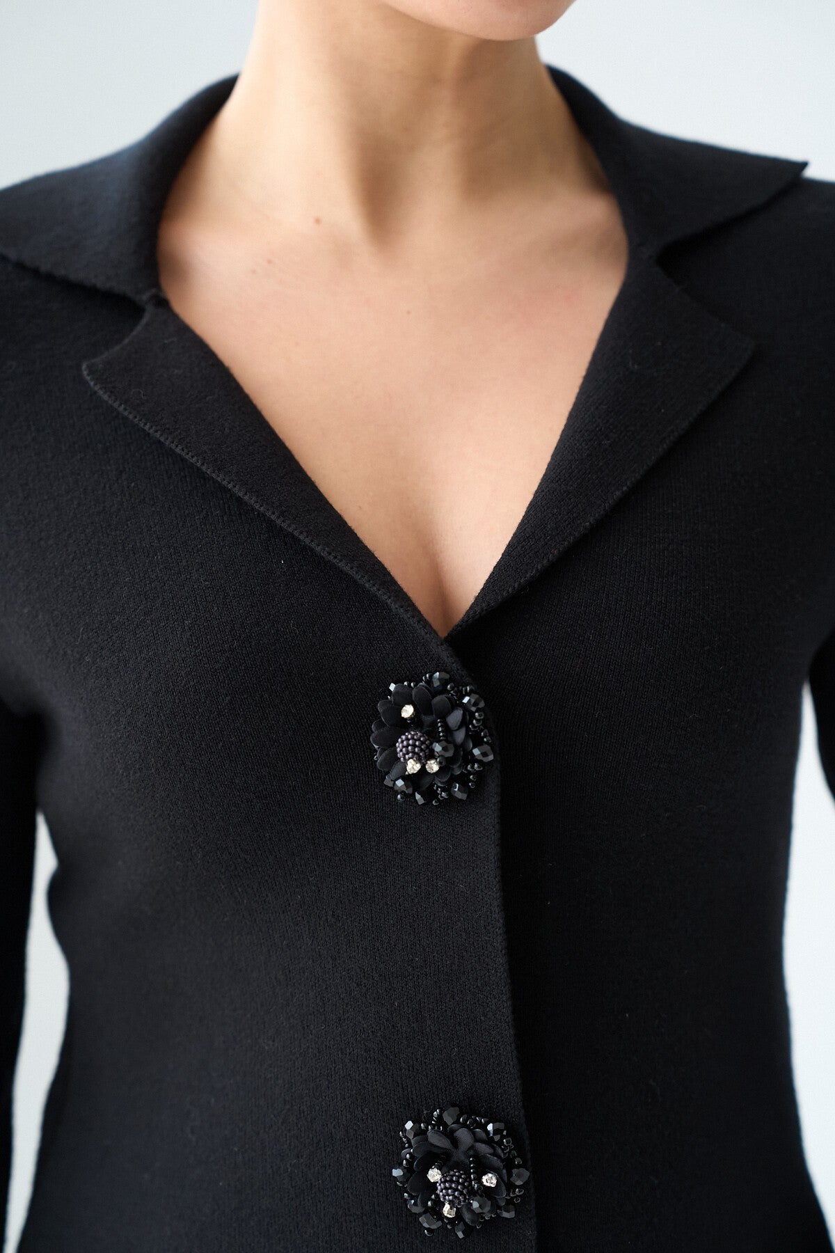 Black Knit JACKET
