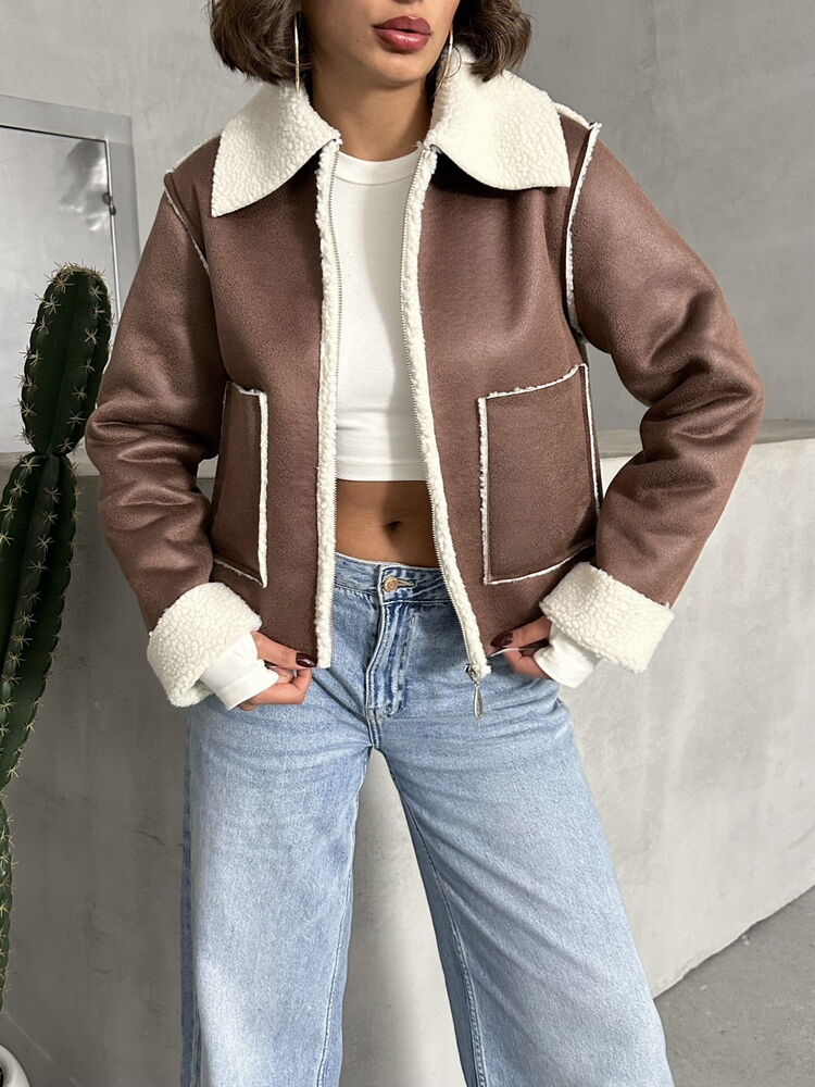 Süet Peluş Toptan Mont
