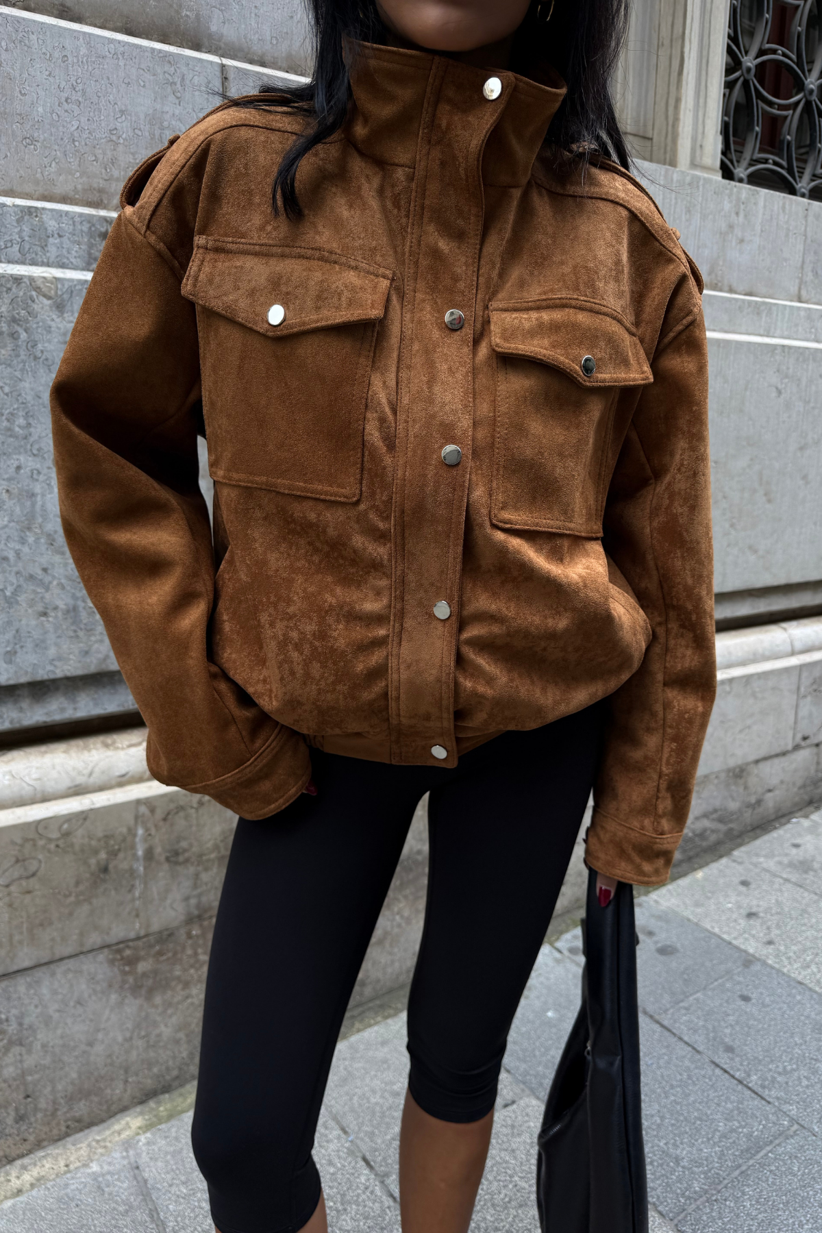 Taba Pilot Model Süet Mont