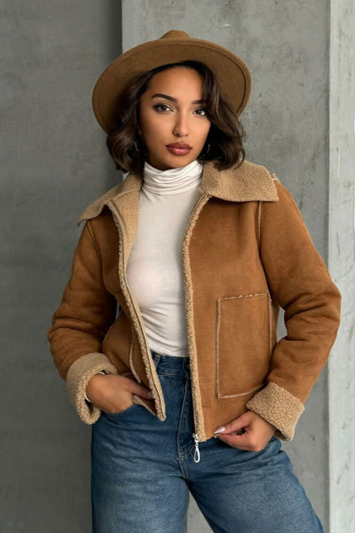 Süet Peluş Toptan Mont