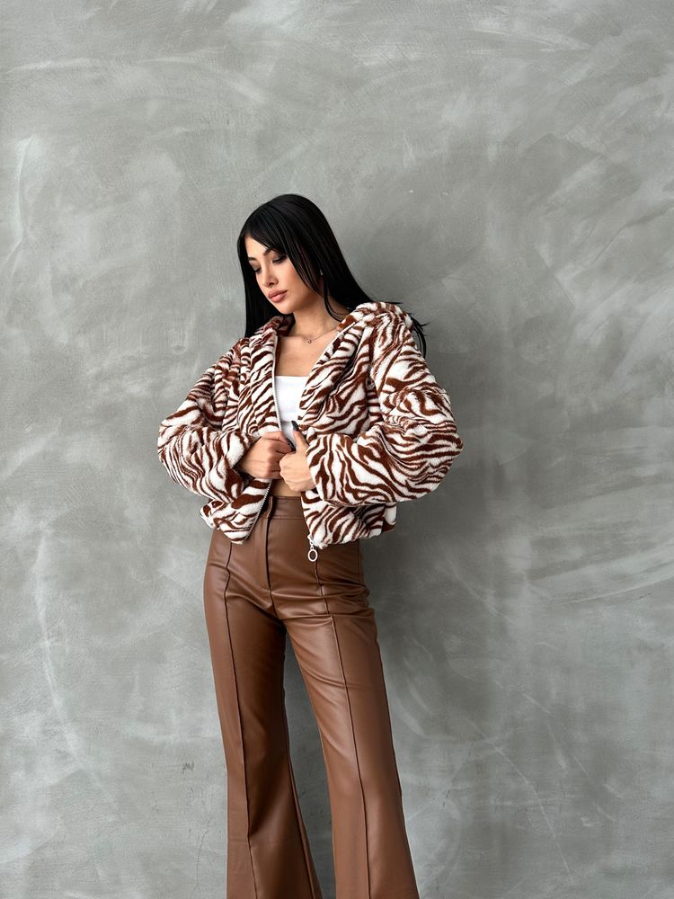 Leopar Bskılı Pejuş Toptan Mont