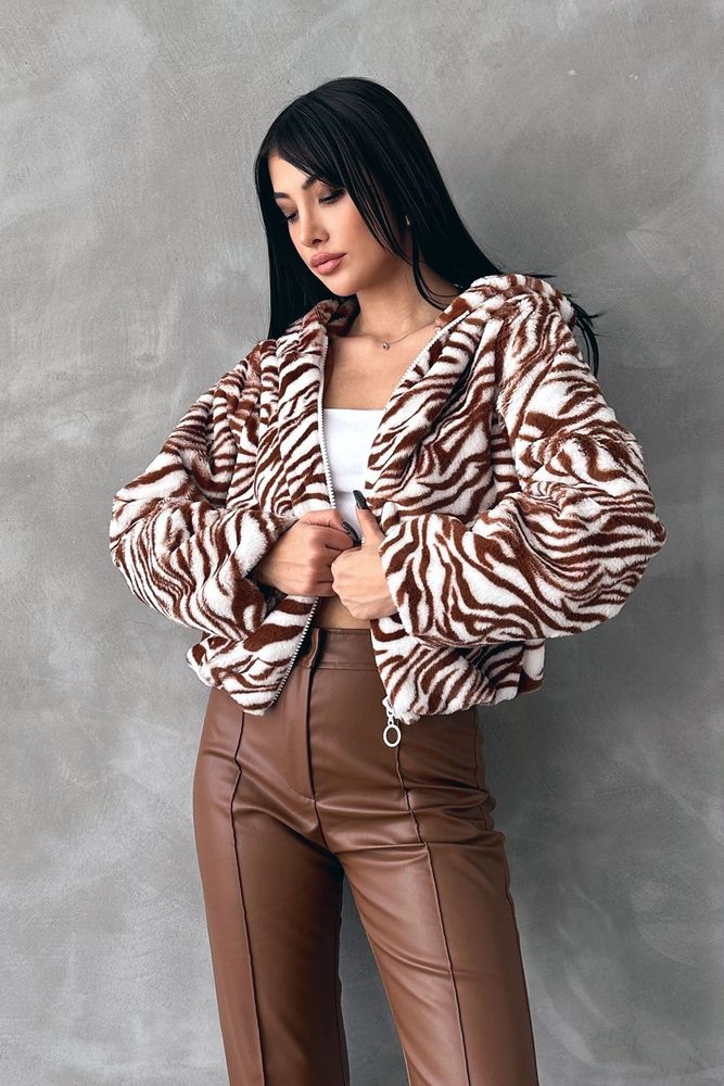 Leopar Bskılı Pejuş Toptan Mont
