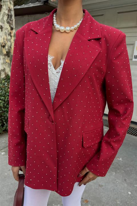 Taş Detaylı Premium Blazer Ceket 6122