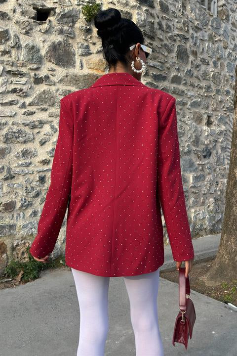 Taş Detaylı Premium Blazer Ceket 6122