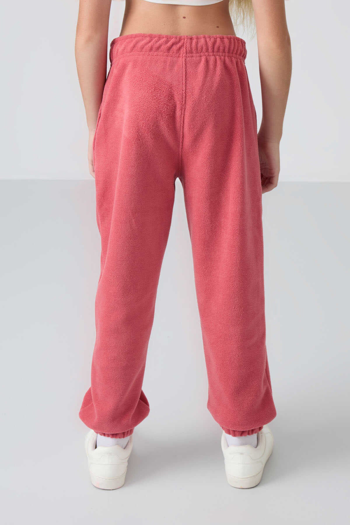 Tommylife Wholesale 7-15 Years Jogger Standard Fit Girls' Sweatpants 75155 Khaki