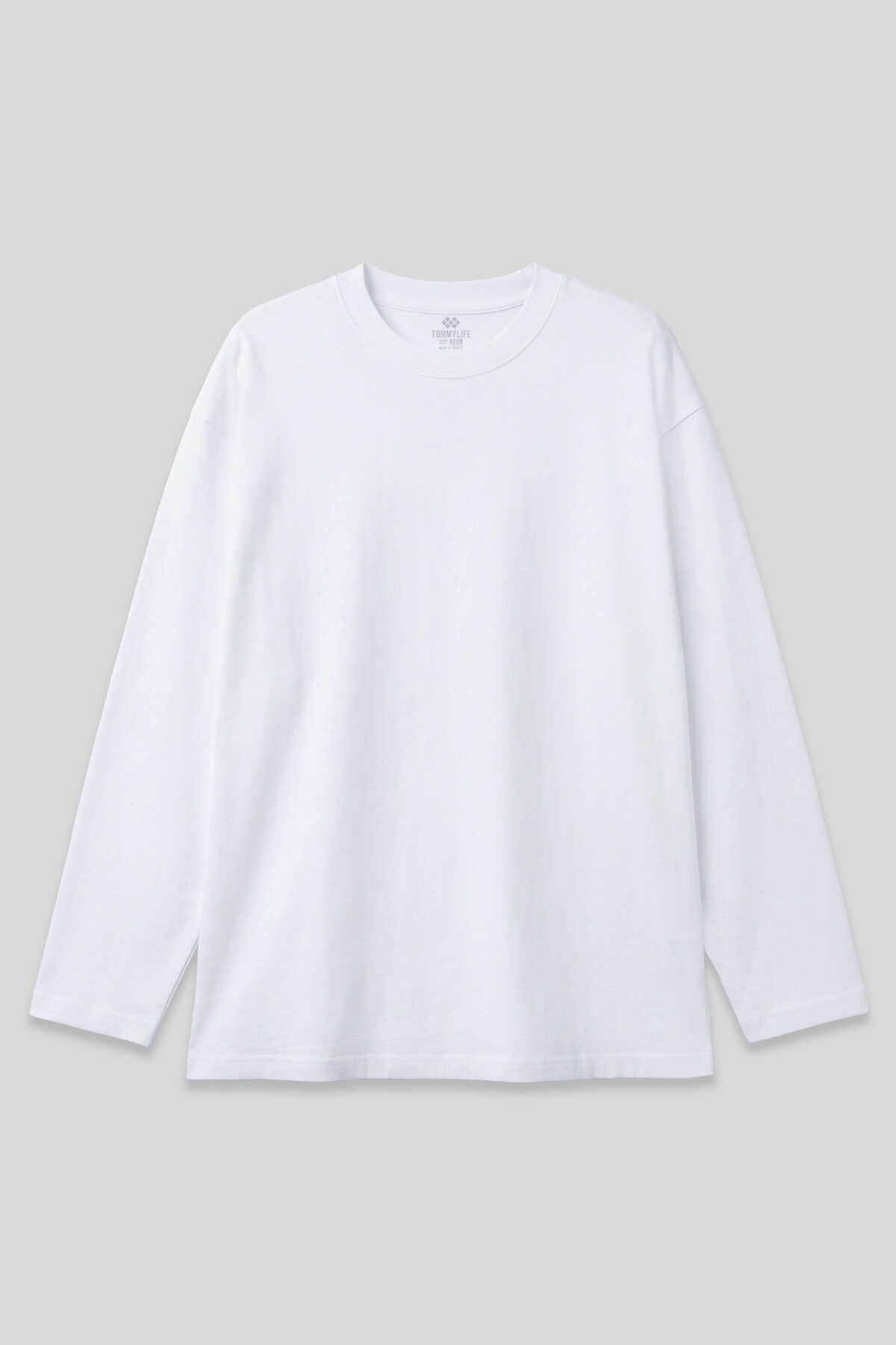 Tommylife Toptan Siyah Basic O Yaka Erkek Sweatshirt - 88107