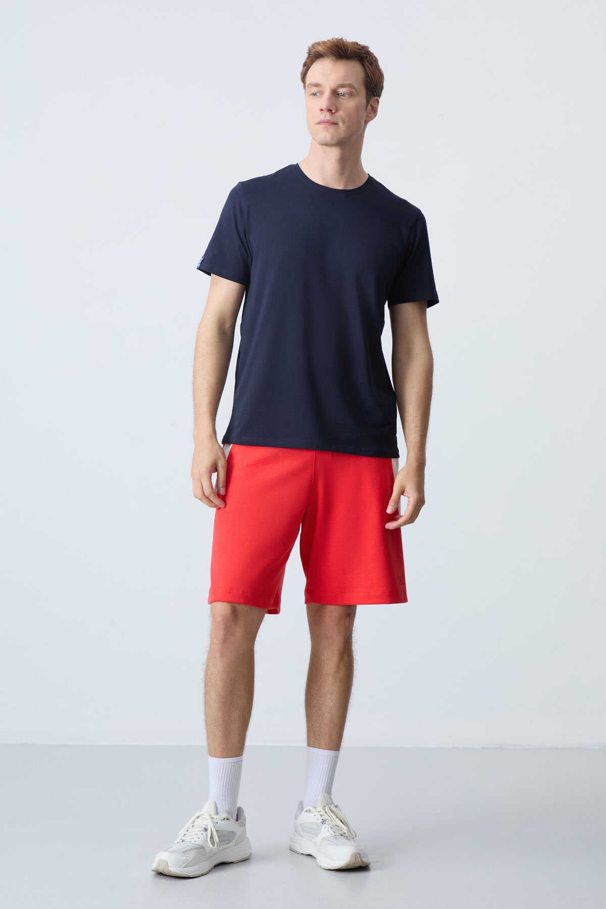 Tommylife Toptan Comfort Fit Basic Erkek Şort 81280 Siyah