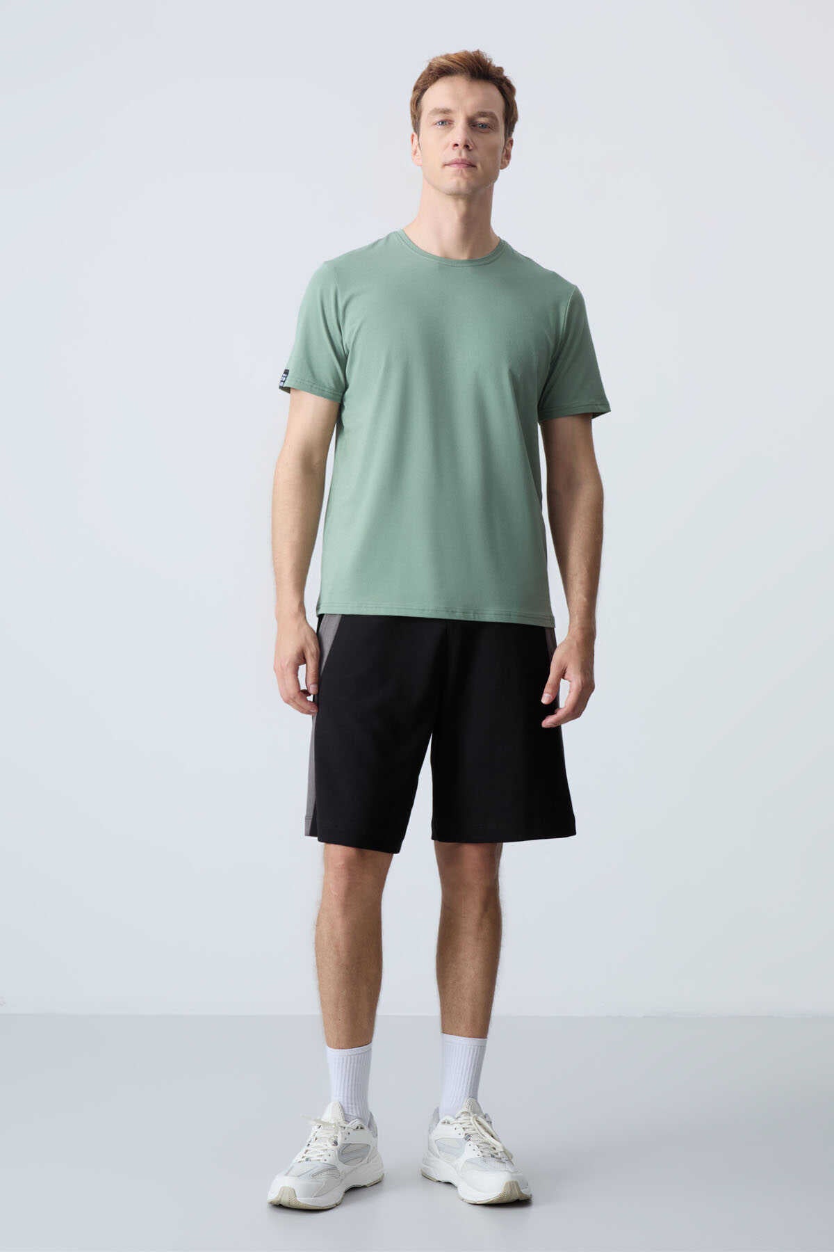 Tommylife Toptan Comfort Fit Basic Erkek Şort 81280 Siyah