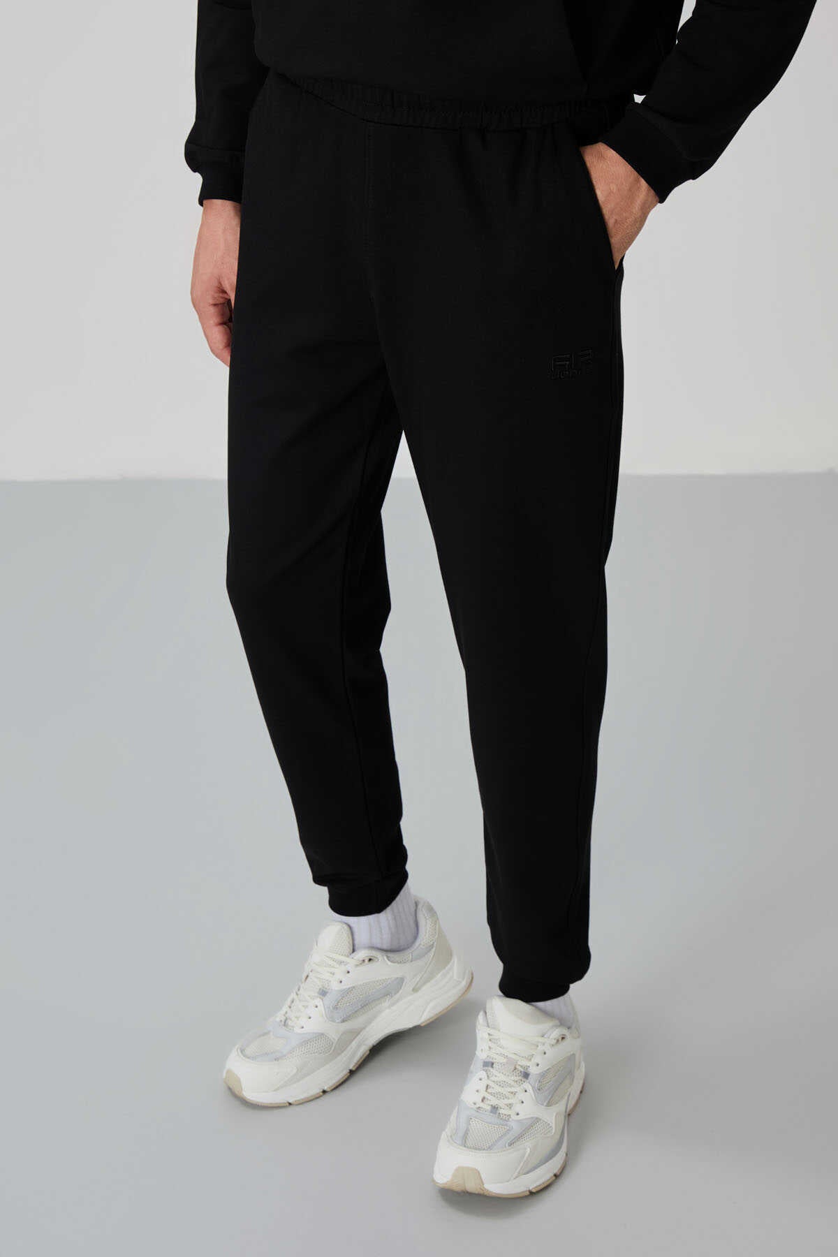 Tommylife Toptan Herbert Standart Kalıp Dik Yaka Erkek Eşofman Takım 85233 Lacivert