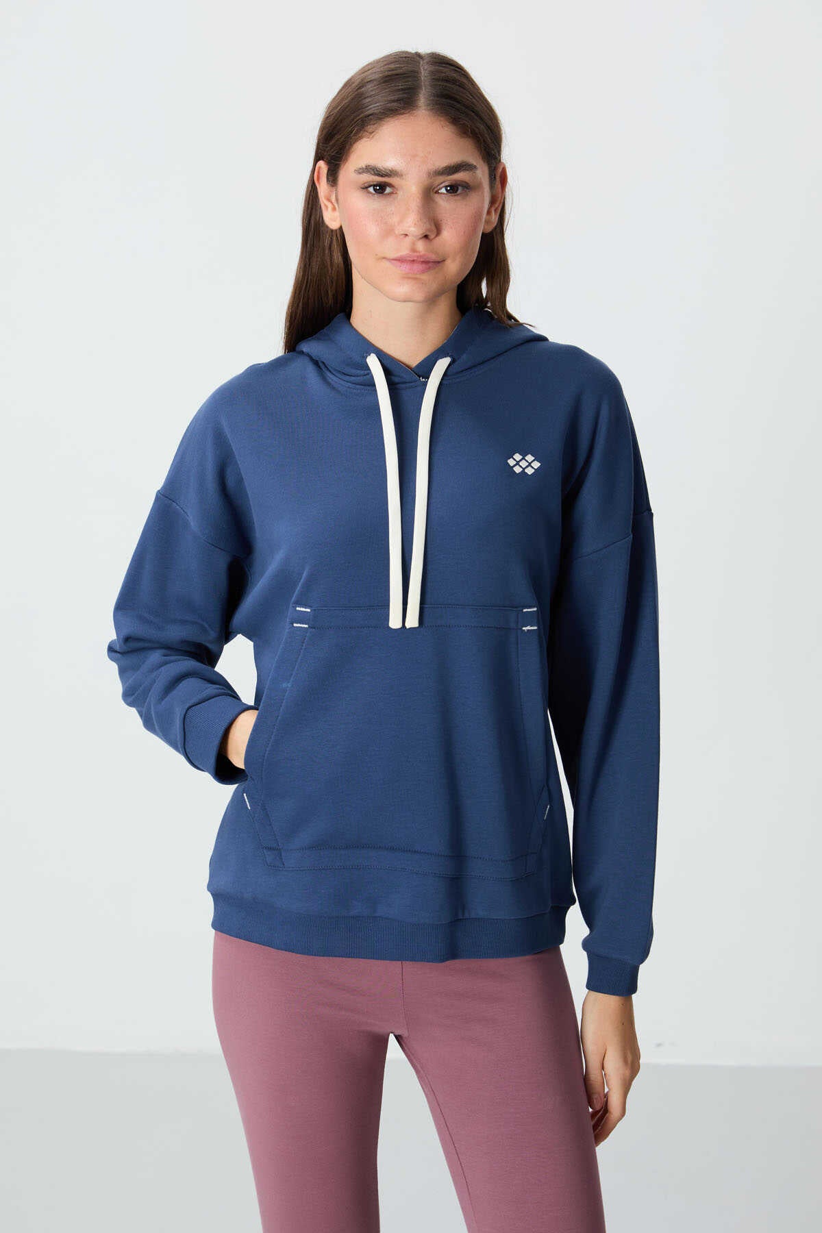 Tommylife Wholesale Hooded Oversized Women's Sweatshirt 97291 Black