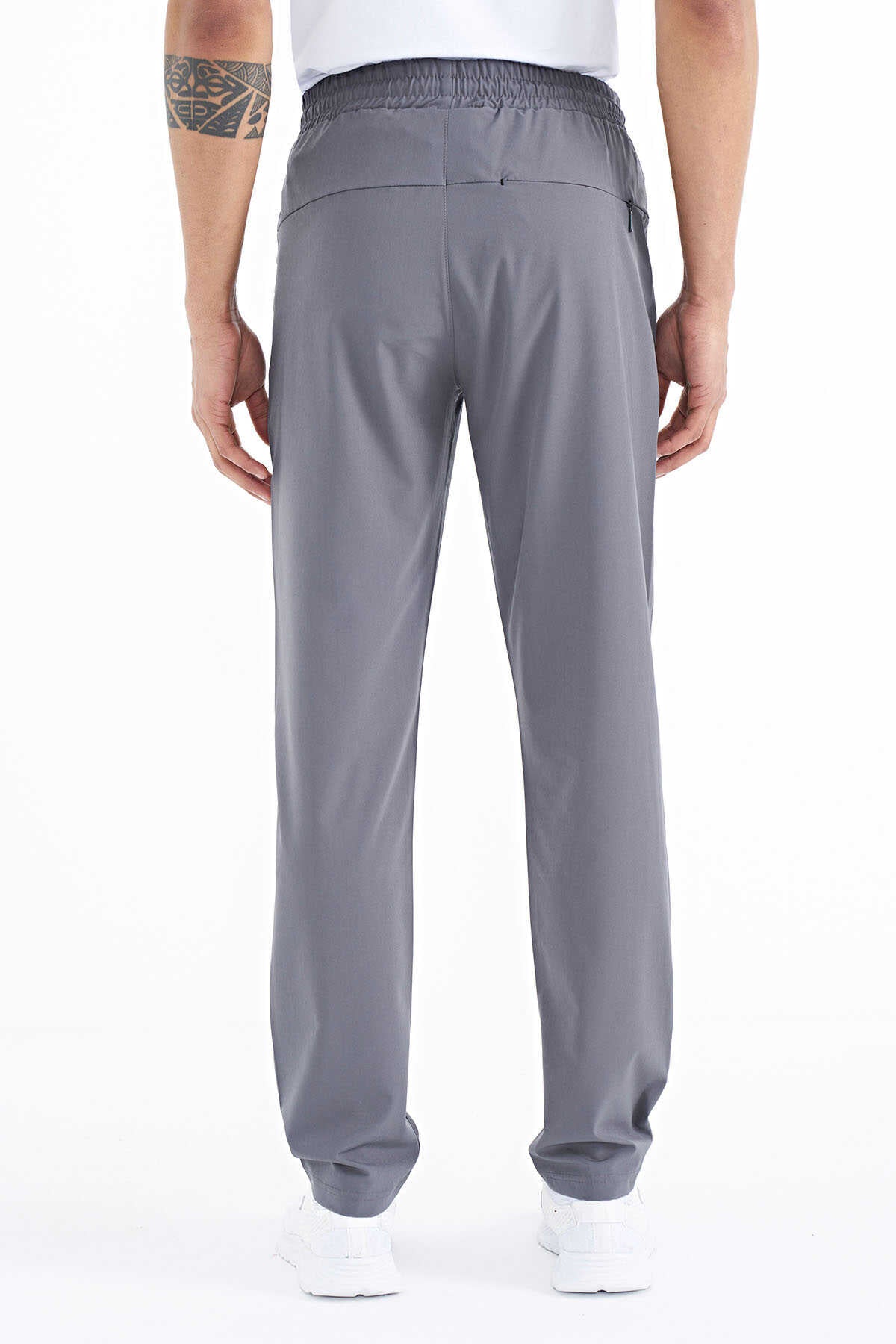 Tommylife Wholesale Classic Leg Standard Fit Three-Pocket Men's Sweatpants 84768 Khaki
