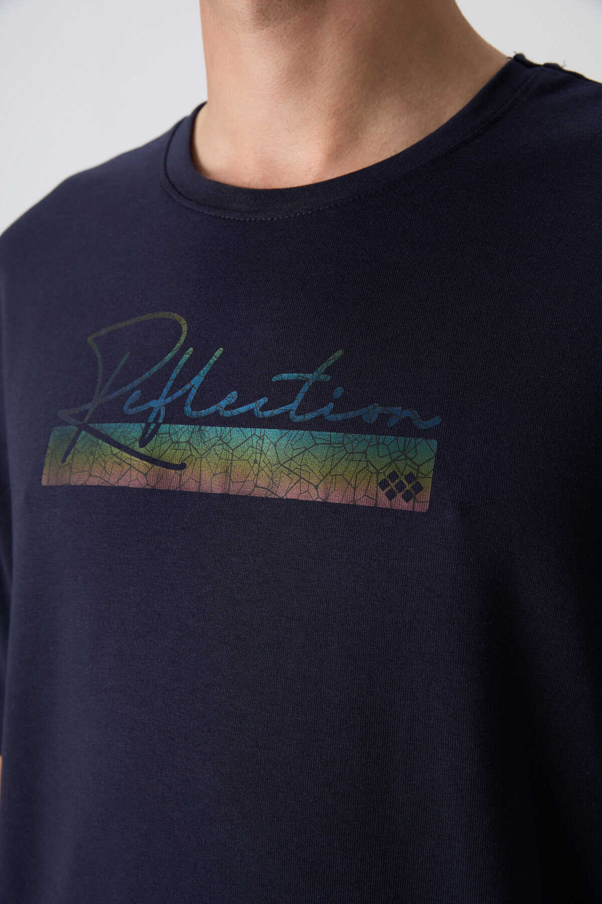 Tommylife Wholesale Crew Neck Oversized Printed Men's T-Shirt 88334 Black
