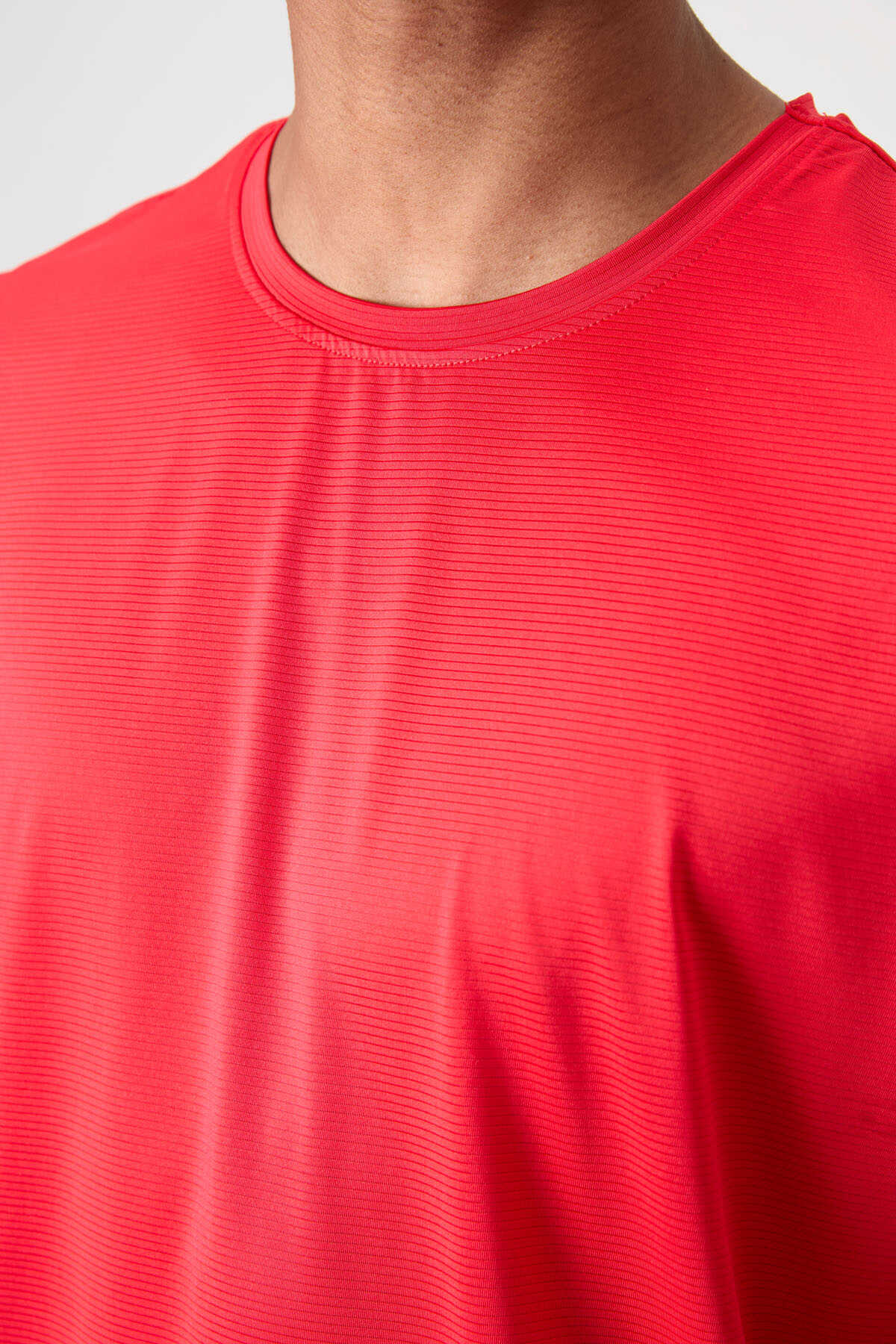 Tommylife Toptan O Yaka Standart Kalıp Aktif Spor Erkek T-Shirt 88383 Beyaz