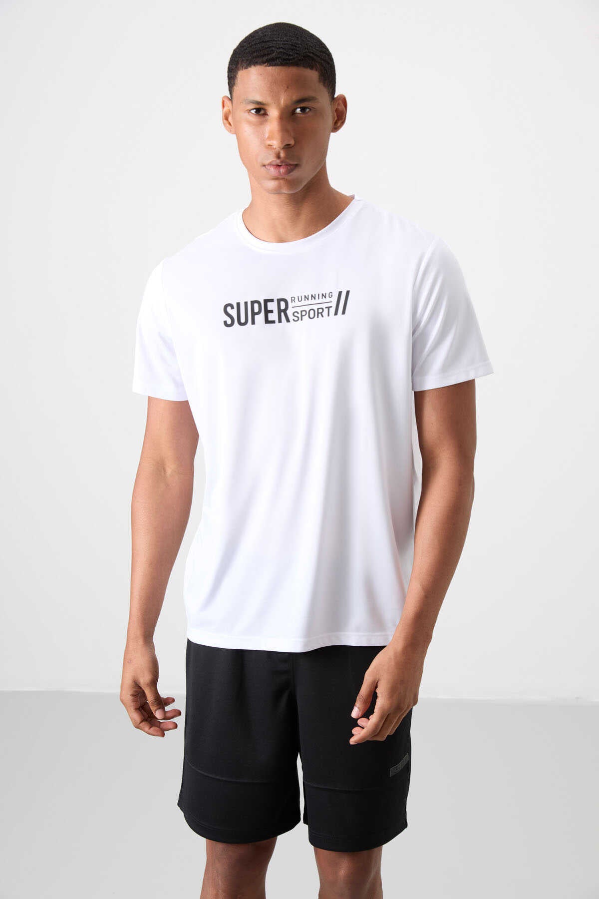 Tommylife Wholesale Crew Neck Standard Fit Active Sports Men's T-Shirt 88385 Black