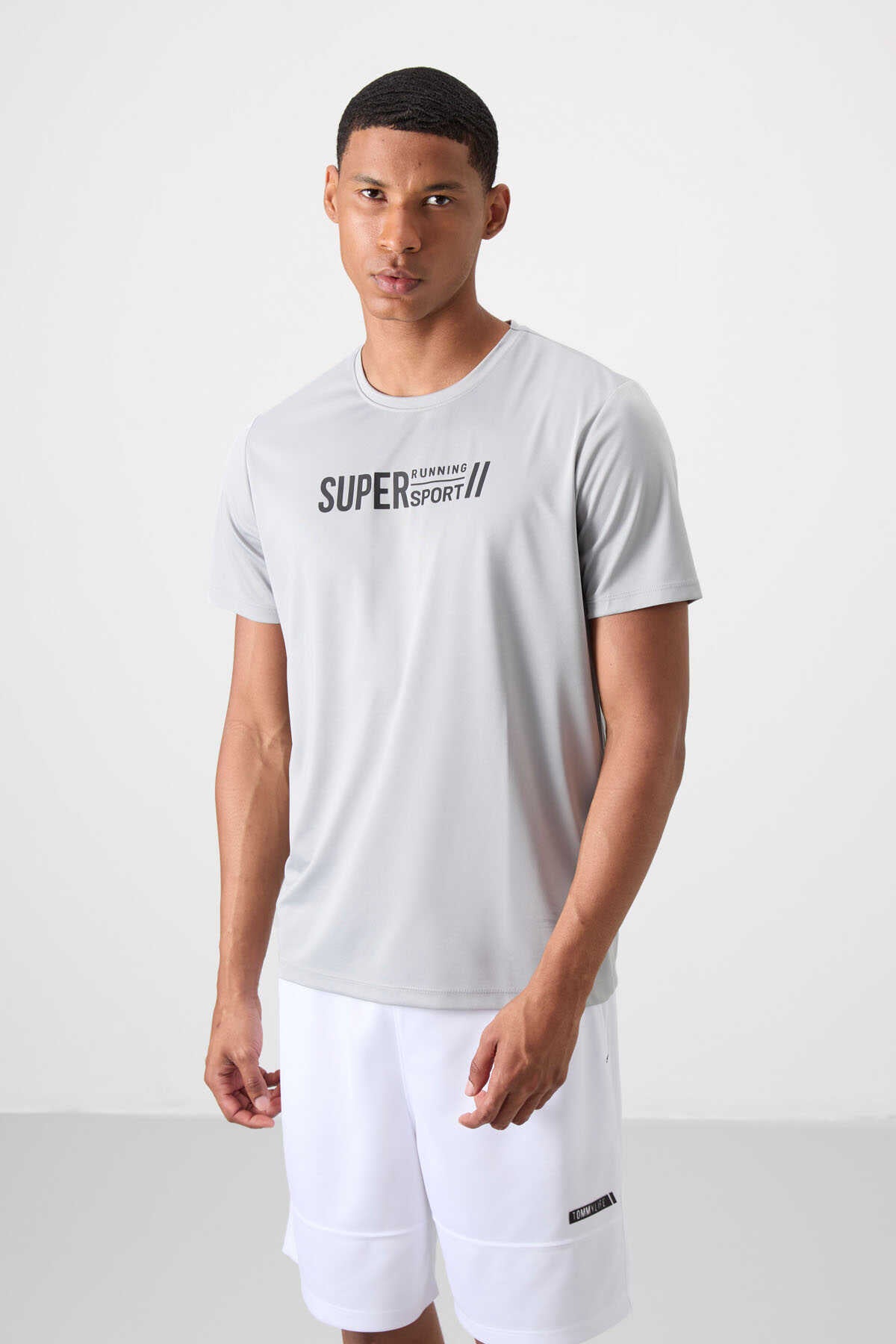 Tommylife Wholesale Crew Neck Standard Fit Active Sports Men's T-Shirt 88385 Black
