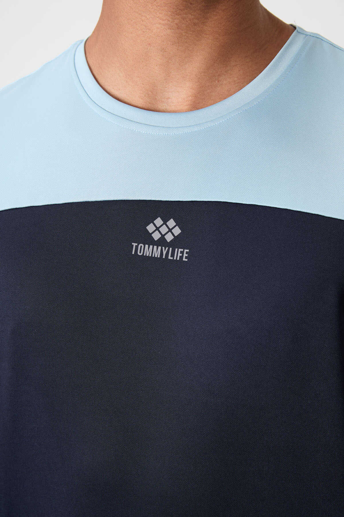 Tommylife Wholesale Crew Neck Standard Fit Active Sports Men's T-Shirt 88386 Black