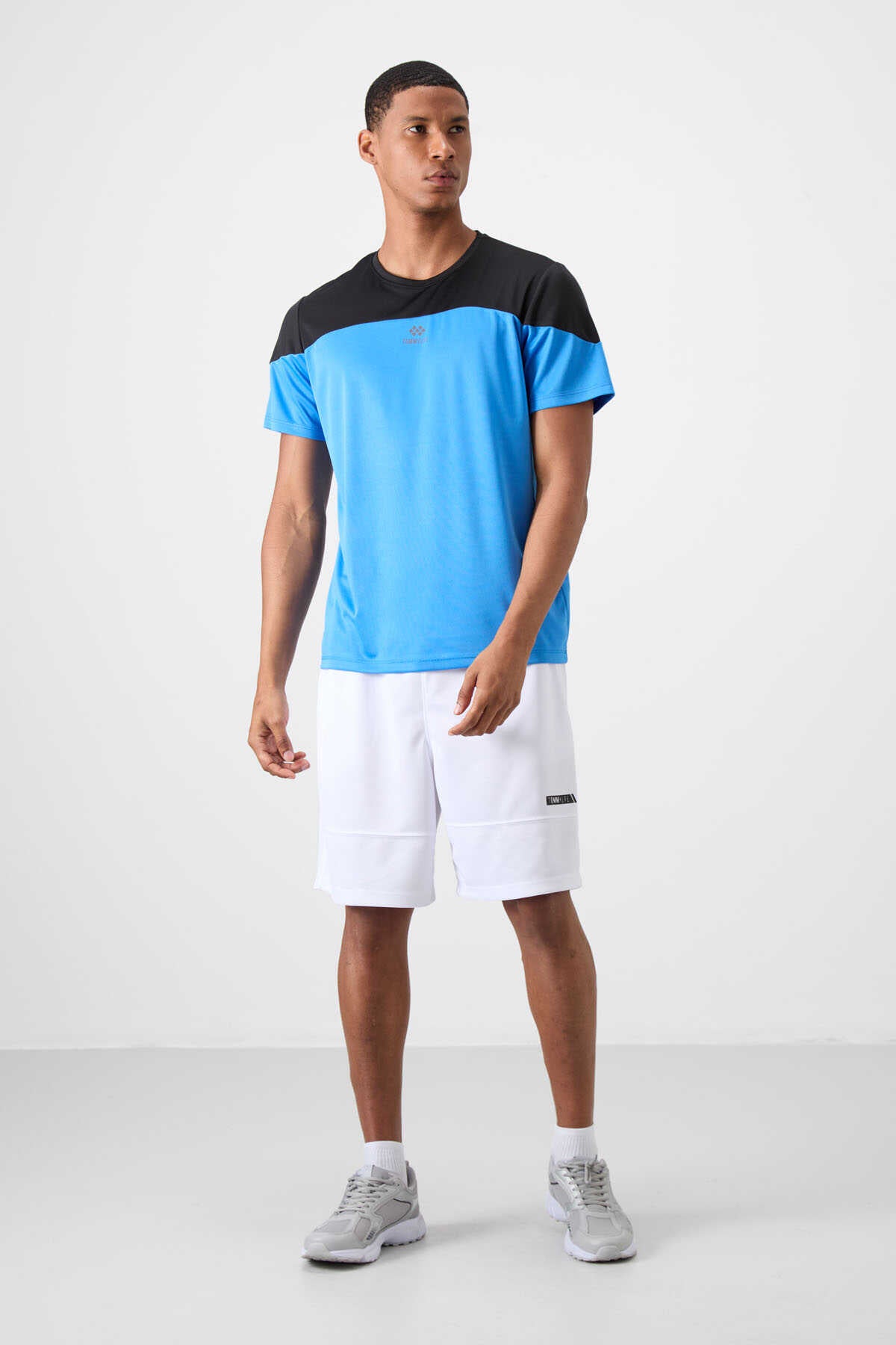 Tommylife Wholesale Crew Neck Standard Fit Active Sports Men's T-Shirt 88386 Black