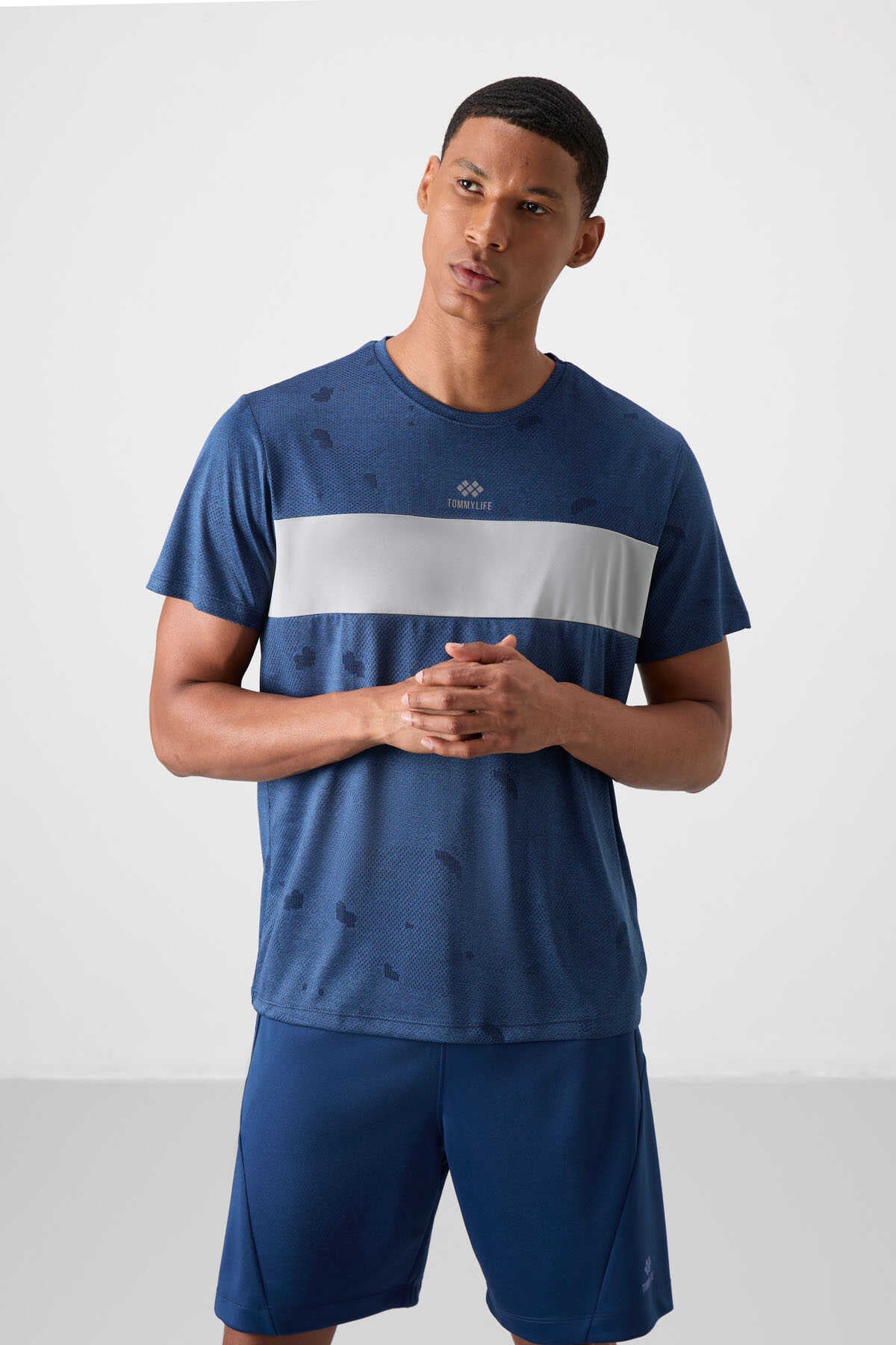 Tommylife Toptan O Yaka Standart Kalıp Aktif Spor Erkek T-Shirt 88398 Siyah