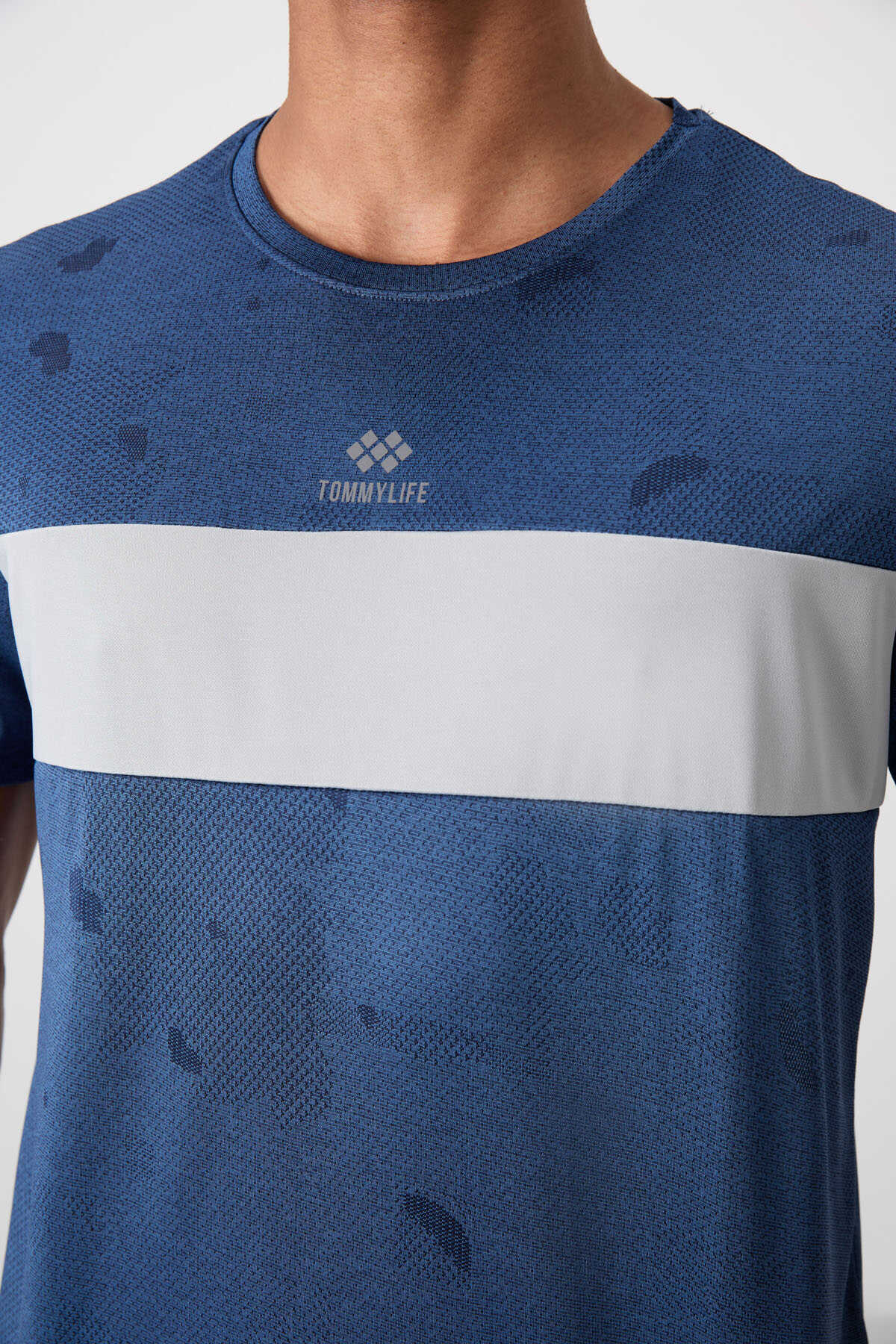 Tommylife Toptan O Yaka Standart Kalıp Aktif Spor Erkek T-Shirt 88398 Siyah