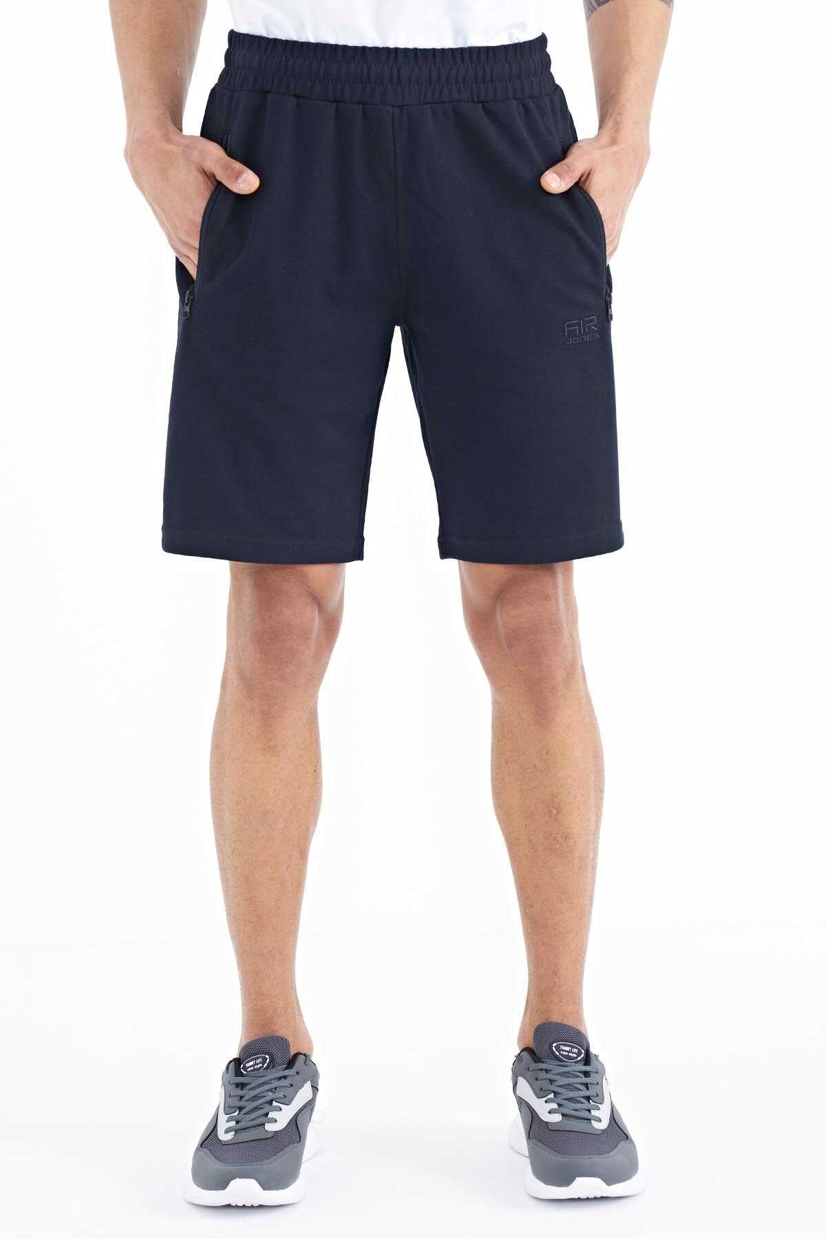 Tommylife Wholesale Ryan Standard Fit Basic Men's Shorts 81239 Navy Blue