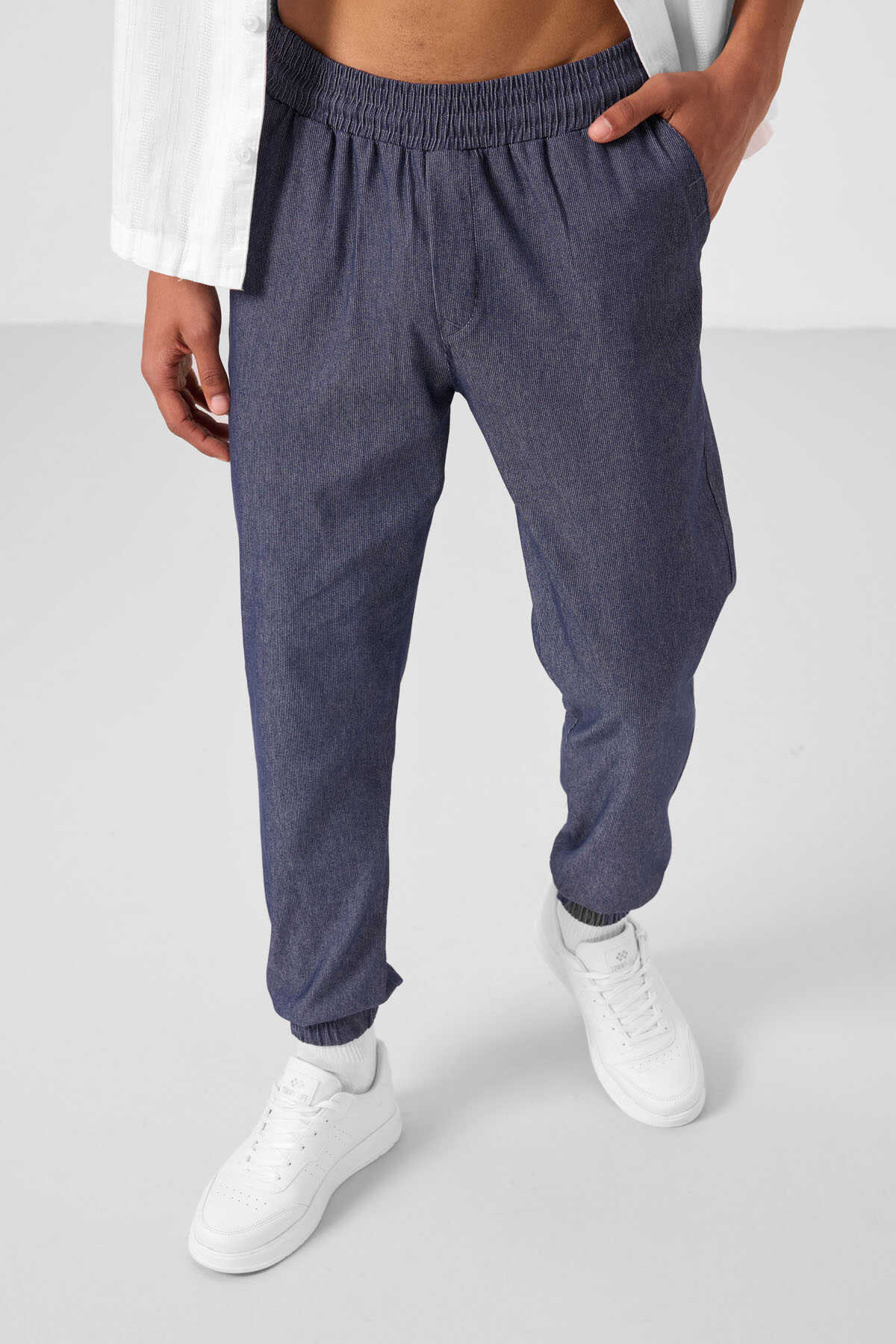 Tommylife Toptan Standart Fit Dokuma Hafif Esnek Chino Erkek Pantolon 82176 Siyah