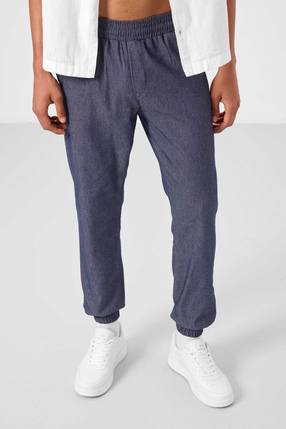 Tommylife Toptan Standart Fit Dokuma Hafif Esnek Chino Erkek Pantolon 82176 Siyah