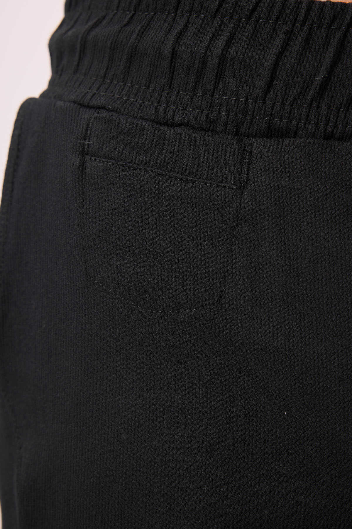 Tommylife Wholesale Standard Fit Woven Lightweight Stretchy Chino Men's Trousers 82177 Black