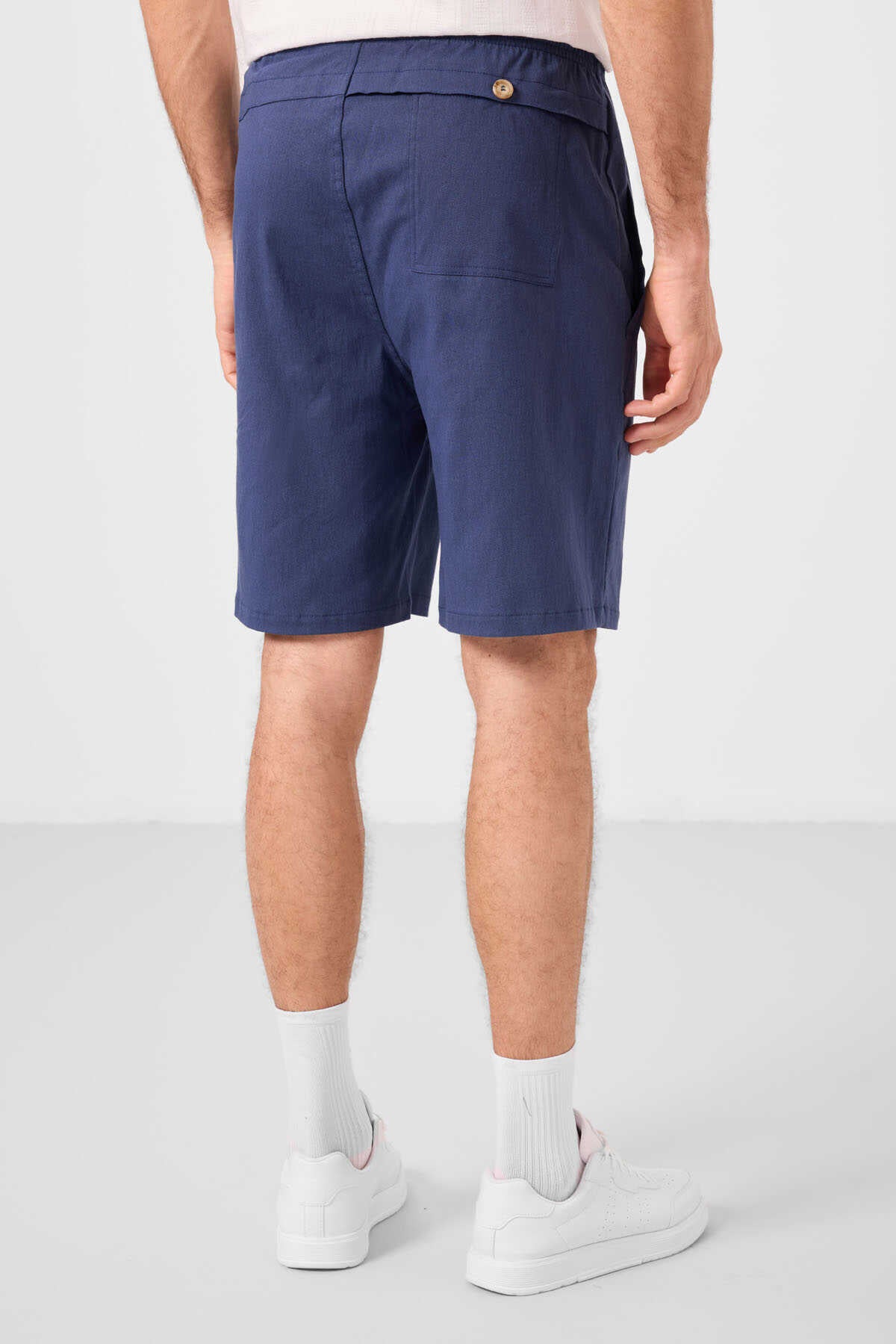 Tommylife Wholesale Standard Fit Woven Lightweight Flexible Chino Men's Shorts 81292 Gray