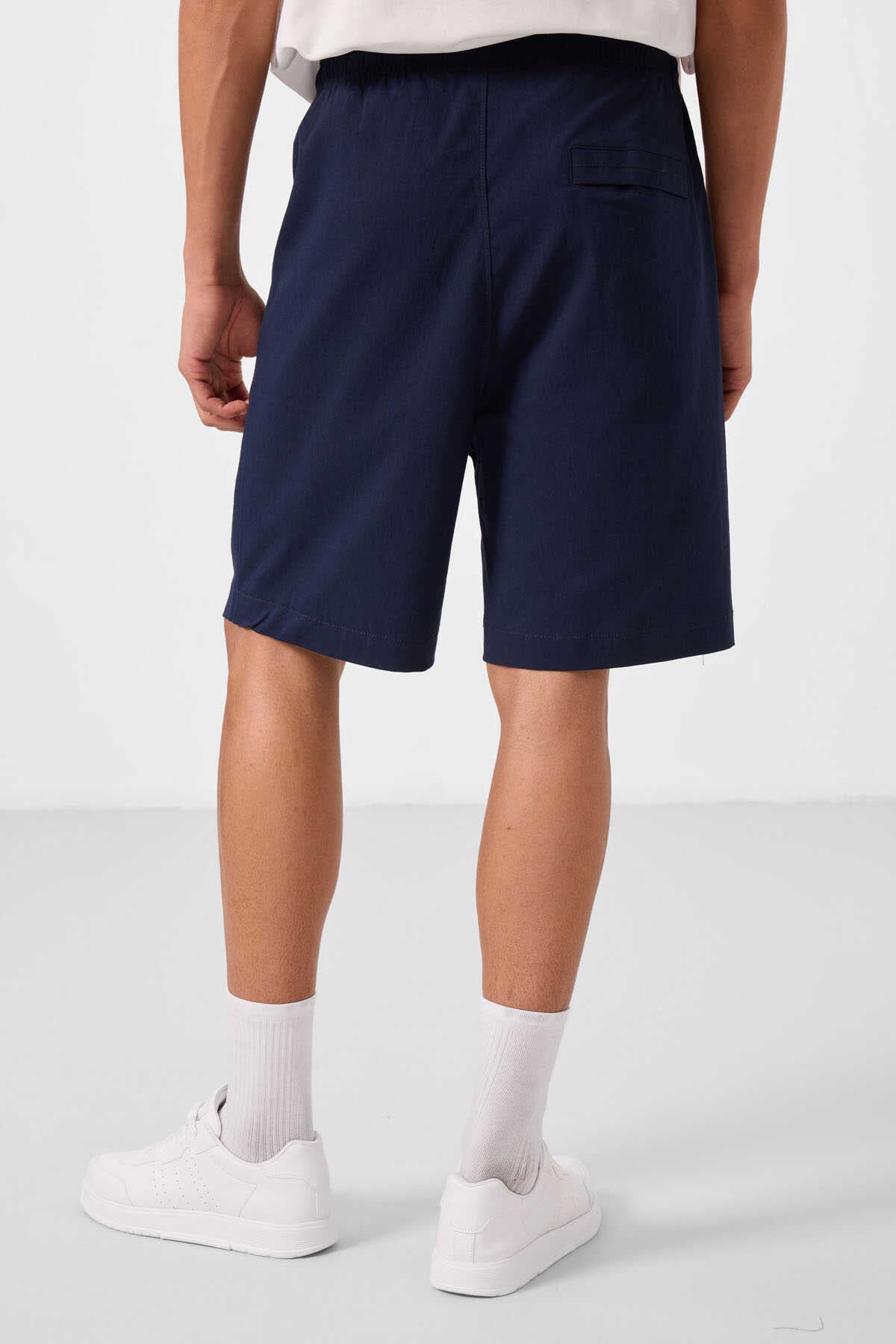 Tommylife Wholesale Standard Fit Woven Lightweight Stretchy Chino Men's Shorts 81293 Black