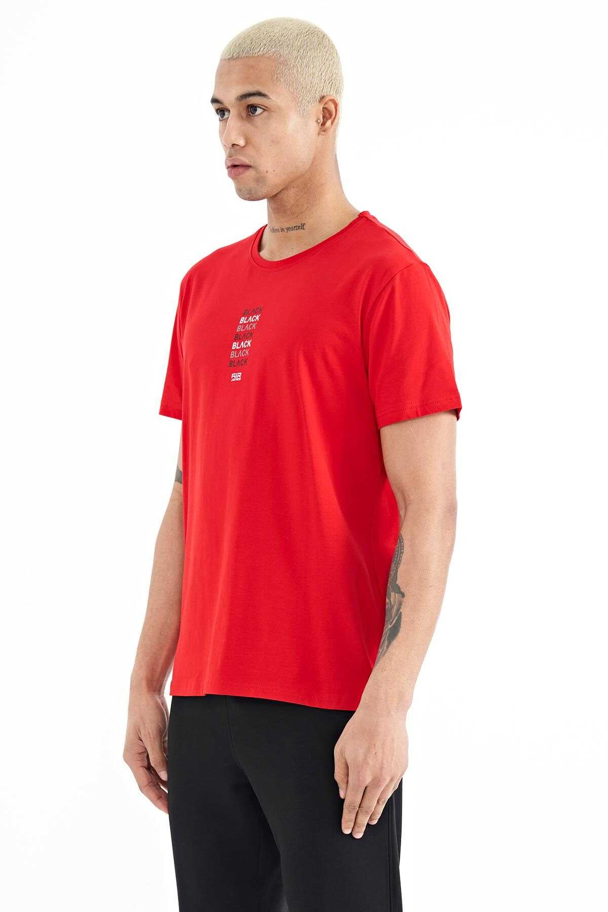 Tommylife Wholesale Tyler Crew Neck Standard Fit Printed Men's T-Shirt 88227 White