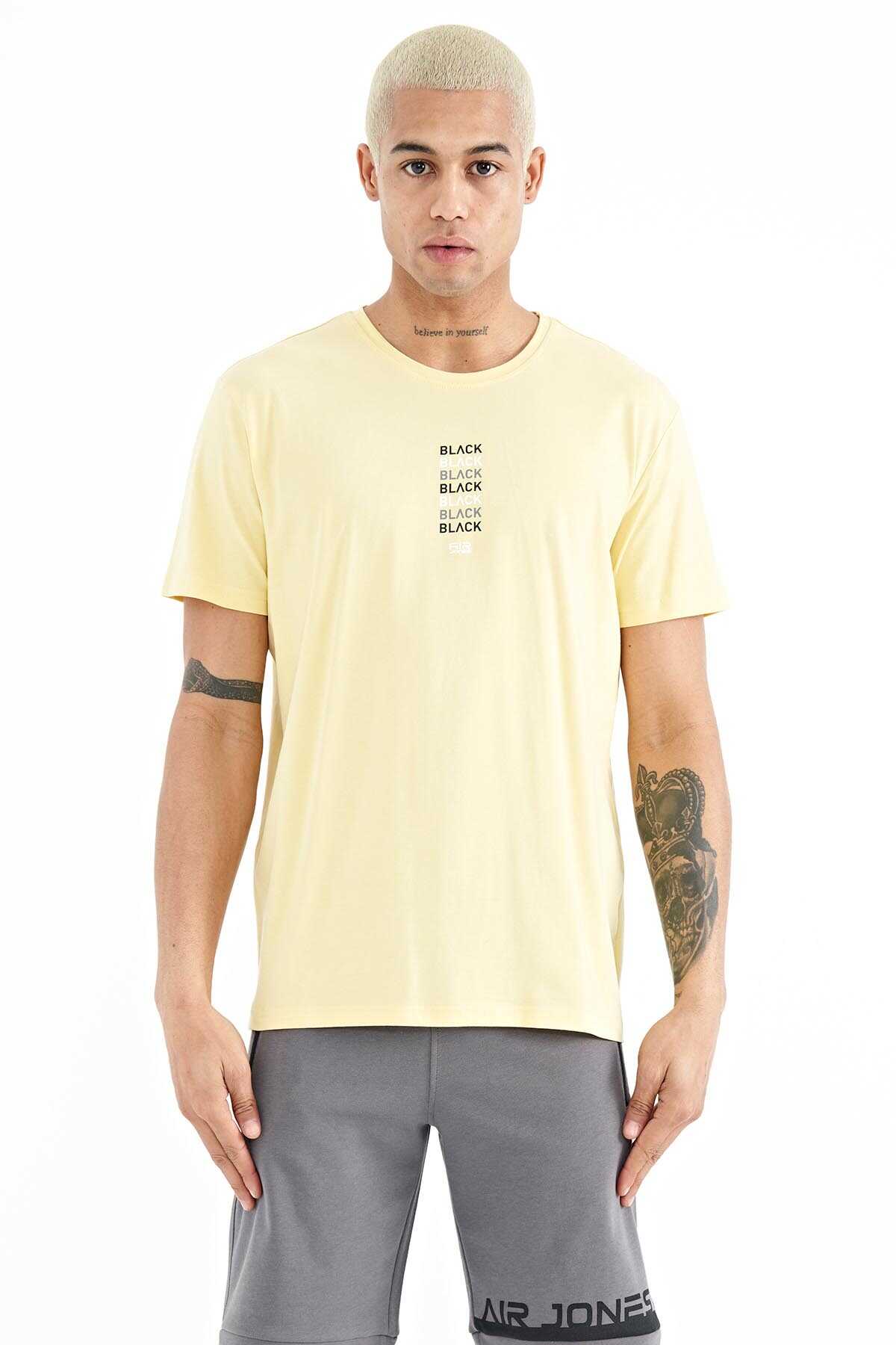 Tommylife Wholesale Tyler Crew Neck Standard Fit Printed Men's T-Shirt 88227 White