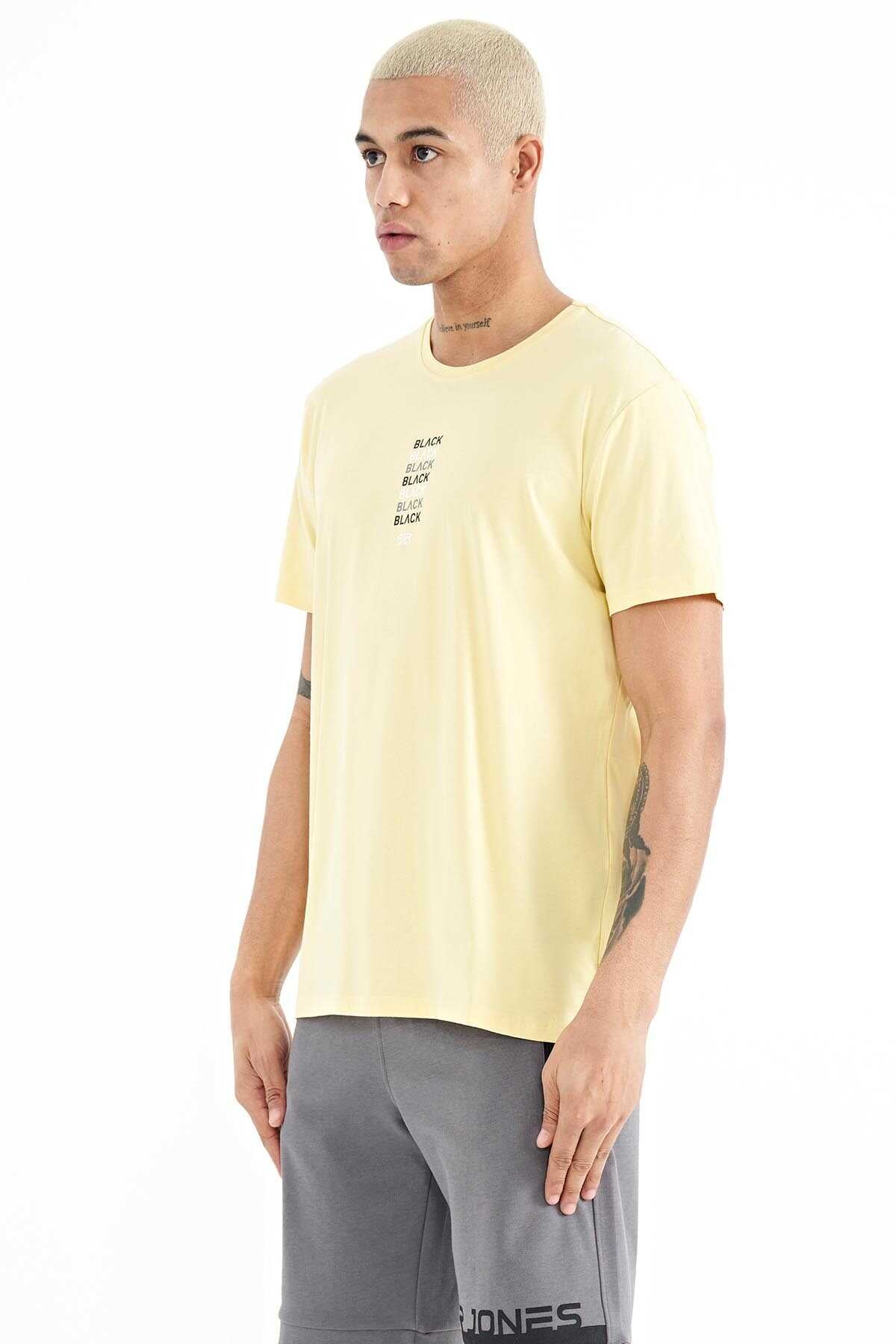 Tommylife Wholesale Tyler Crew Neck Standard Fit Printed Men's T-Shirt 88227 White
