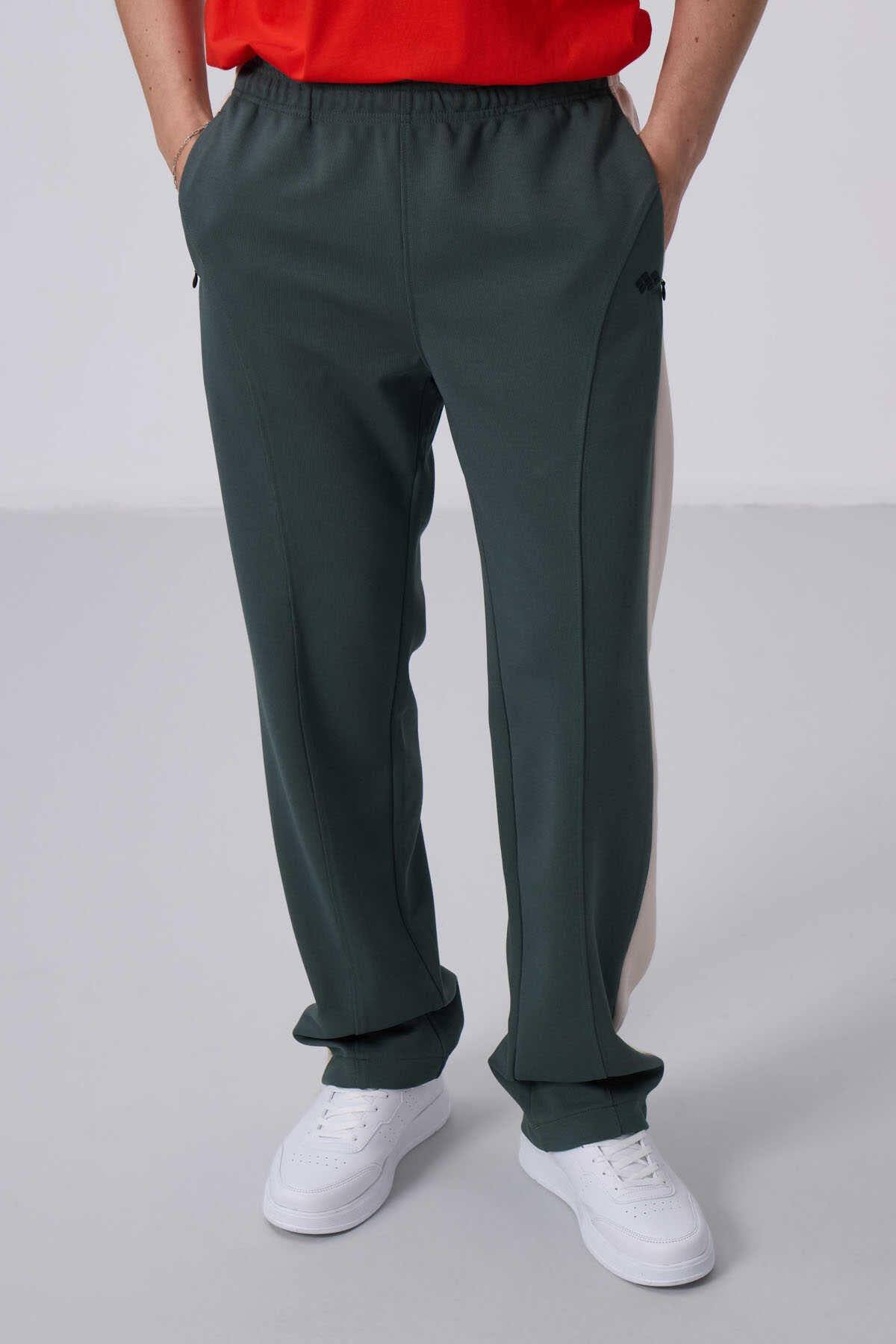 Tommylife Wholesale Textured Surface Standard Fit Palazzo Men's Trousers 82171 Black