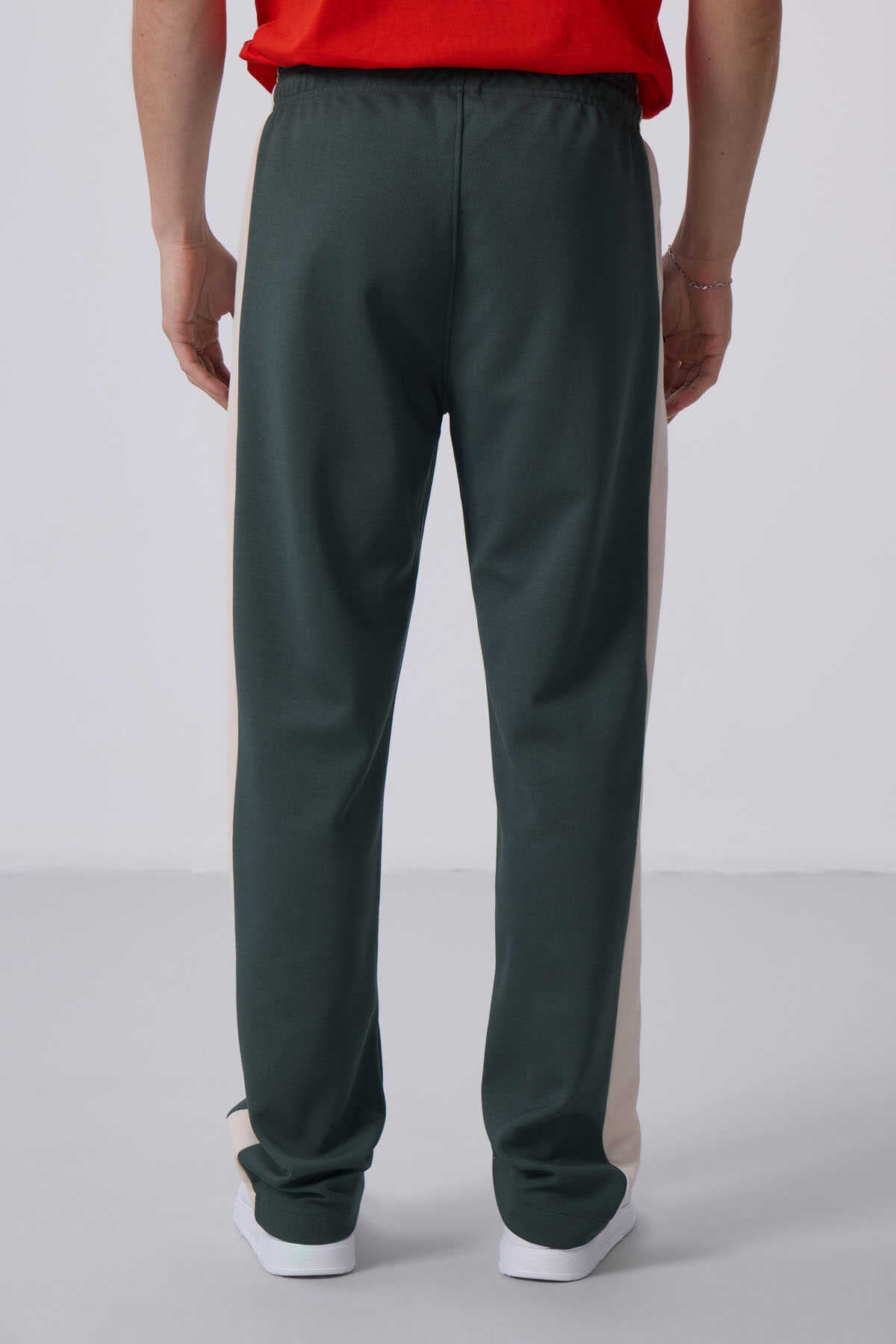 Tommylife Wholesale Textured Surface Standard Fit Palazzo Men's Trousers 82171 Black