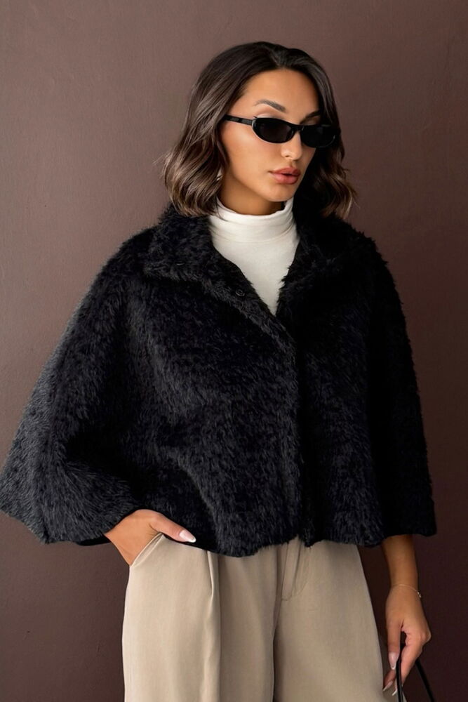 Topshow Toptan Cape Model Siyah Panço – Şık ve Modern Duruş