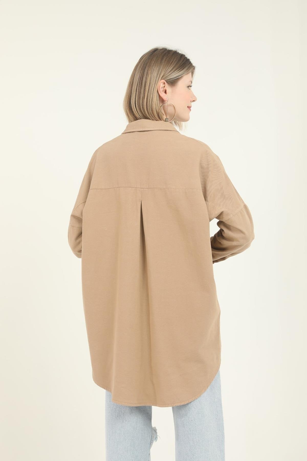 Toptan Camel Cepli Gömlek