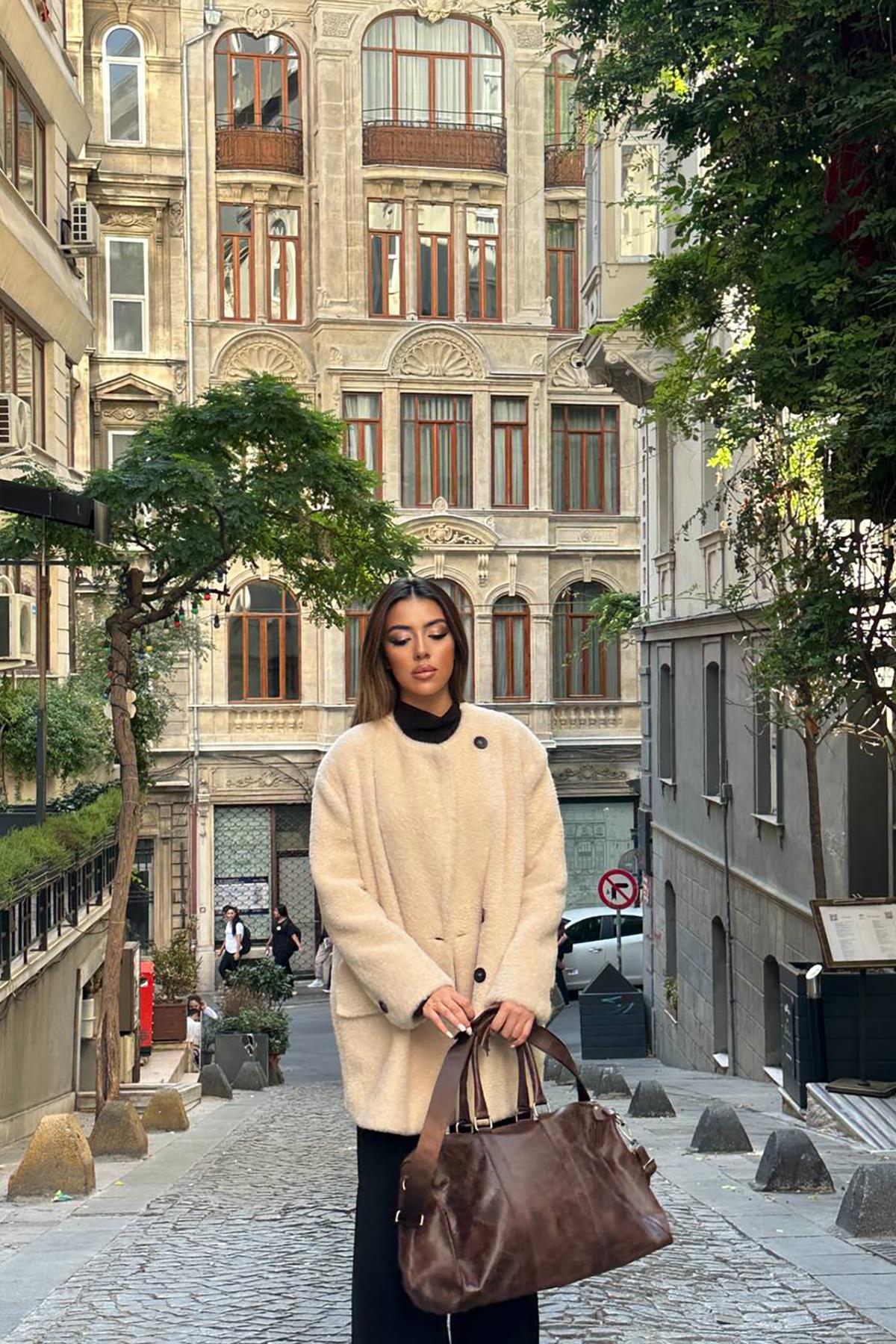 Toptan Camel Tüylü Yumoş Kaban