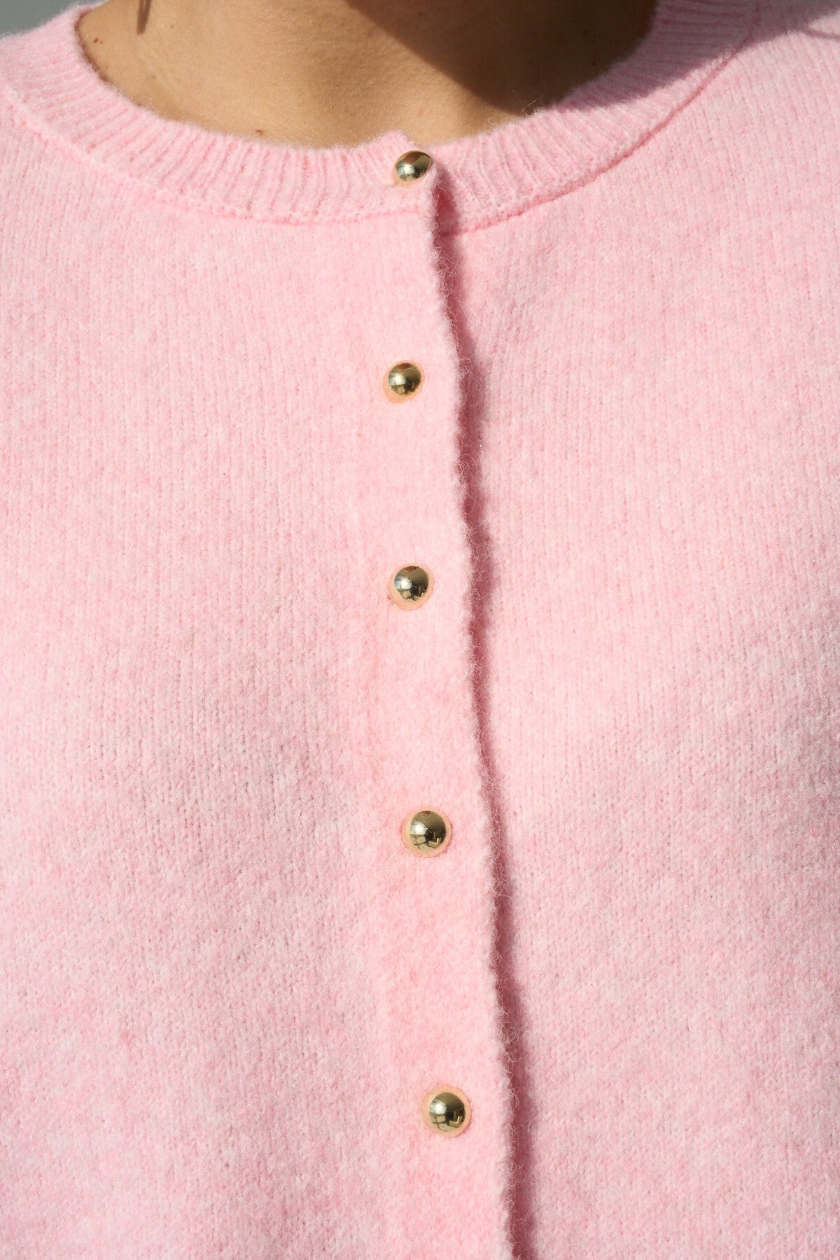 Pink Knit Cardigan