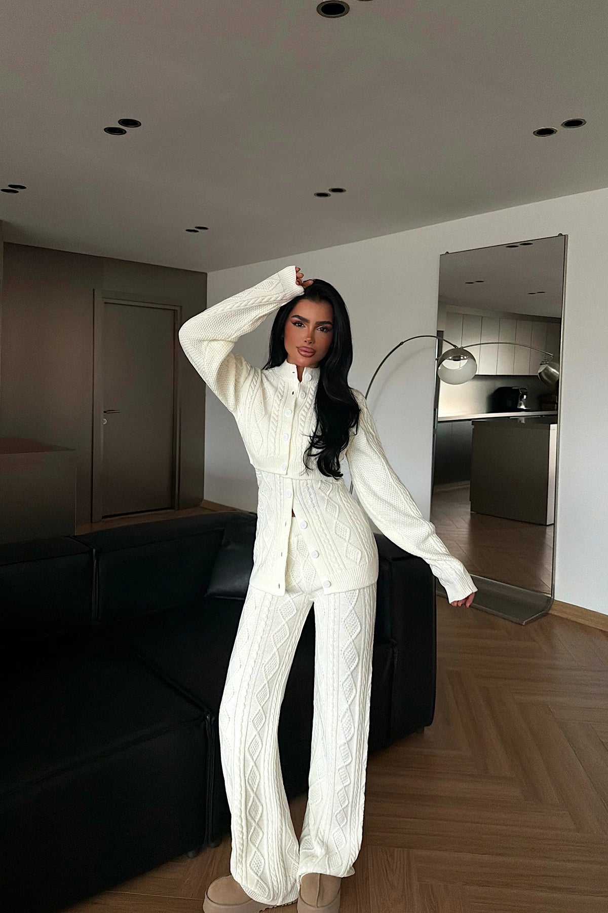 Beyaz 3 Lü Triko Takım XS-S