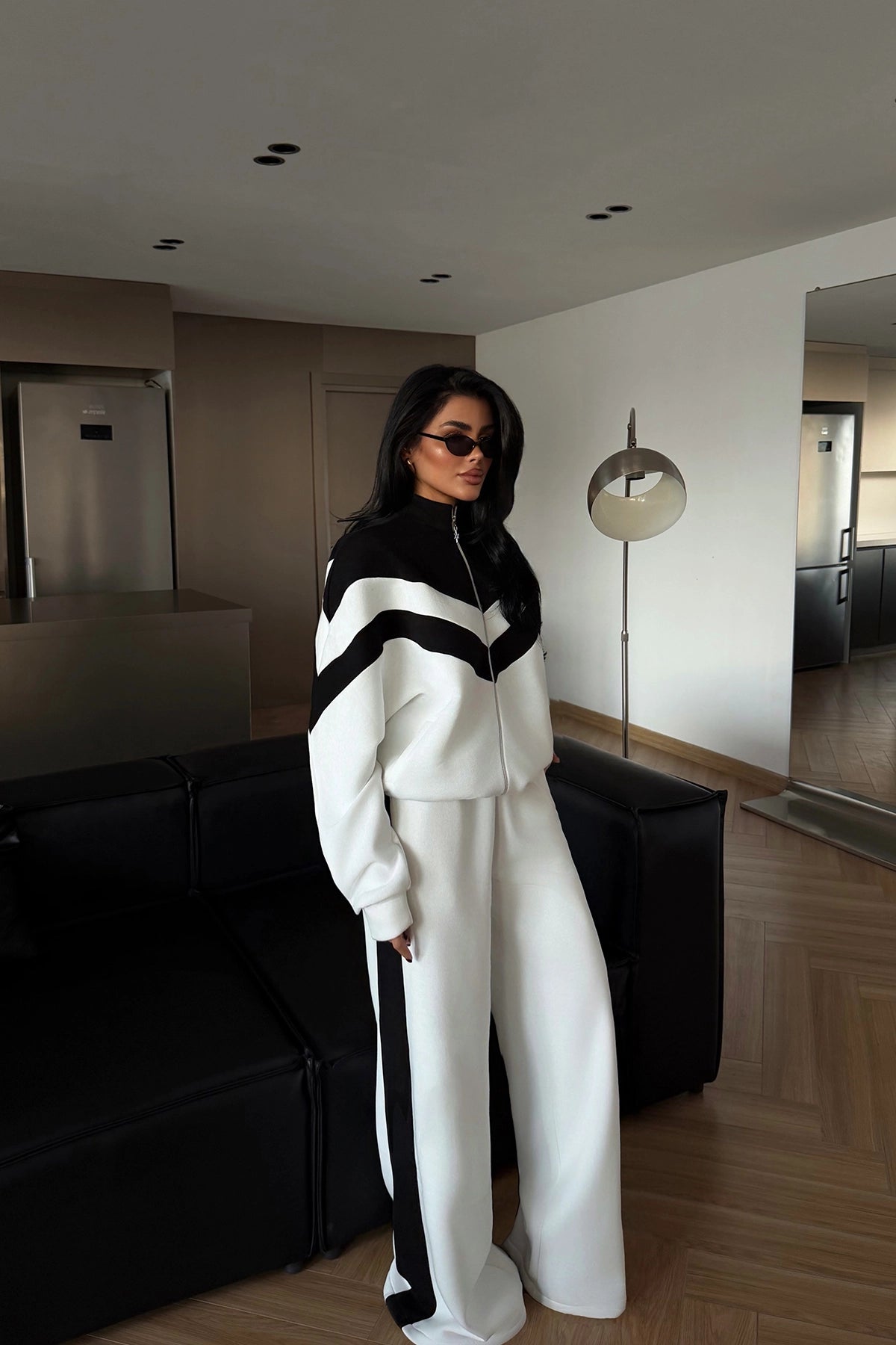 Beyaz Bennyc Eşofman Takımı XS