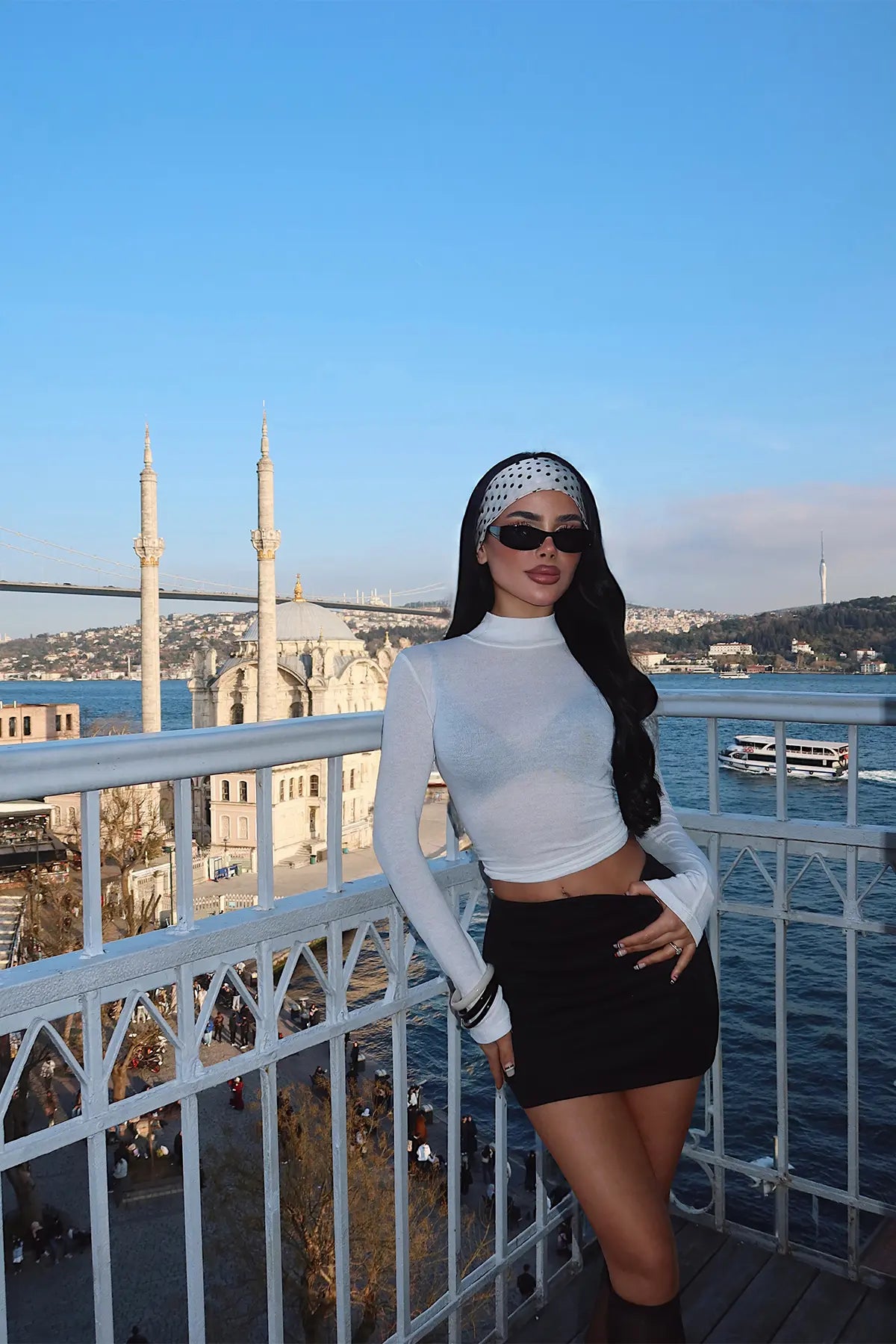 Beyaz Uzun Kol Bluz