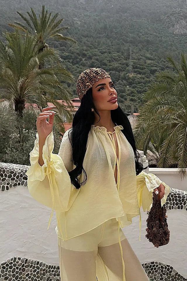 Sarı Gite Bluz