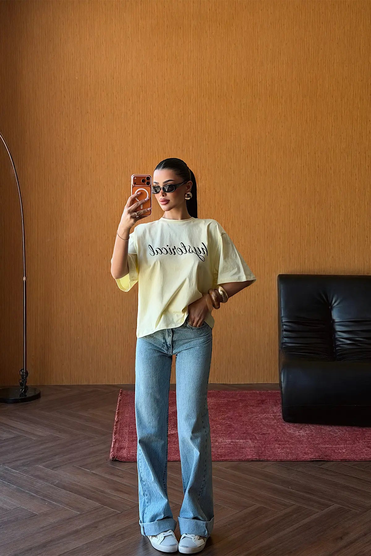Yellow T-Shirt with Front Print