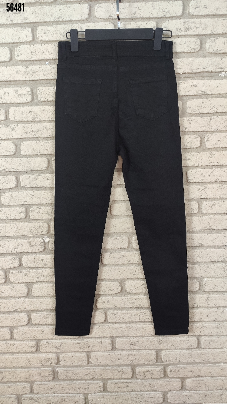 Likralı Yüksek Bel Efsane Kot Pantolon Antrasit Renk 92cm, 38180