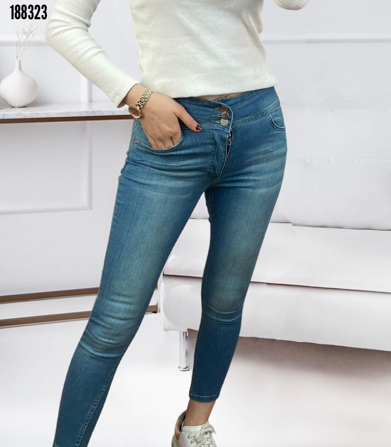 Yüksel Bel Likralı Kot Pantolon, 38344