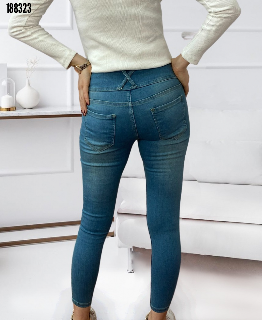Yüksel Bel Likralı Kot Pantolon, 38344